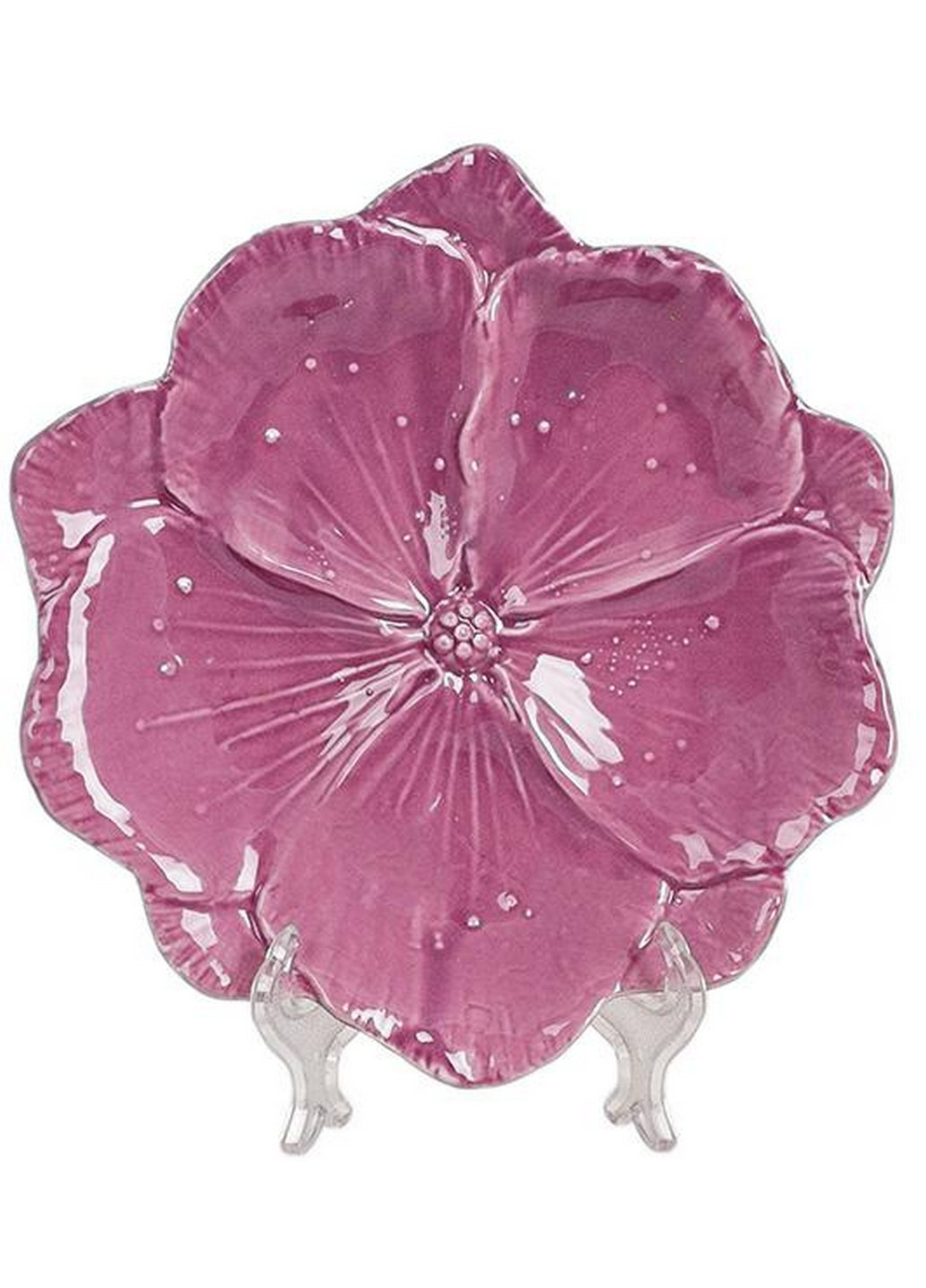 Набір 3 фарфорових Блюда "Фіолетова Квітка" BonaDi (268458032)