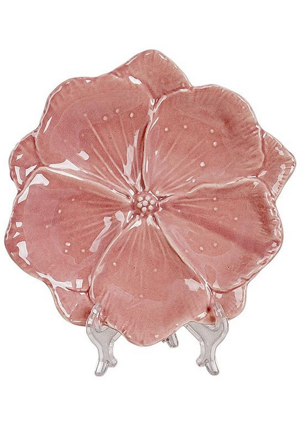 Набір 3 фарфорових блюдец "Рожева Квітка" BonaDi (268459850)