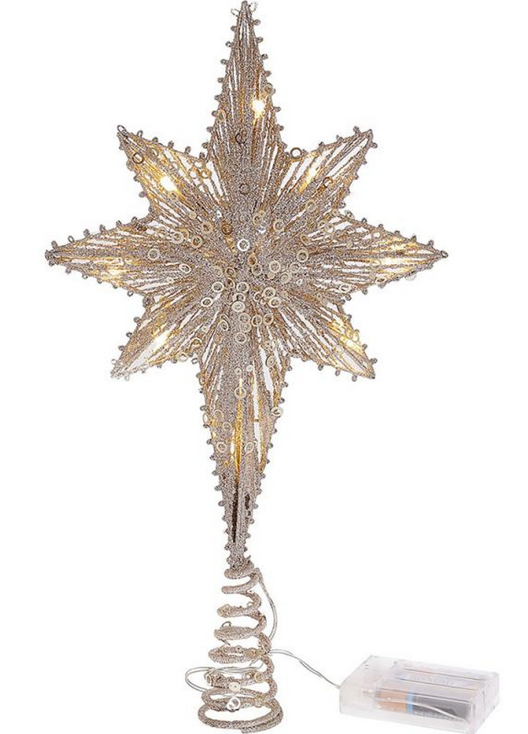 Верхушка для елки "Звездочка"с LED-подсветкой BonaDi (268459089)