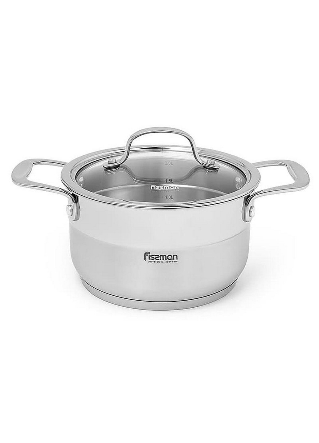 Каструля Nordia з нержавіючої сталі зі скляною кришкою Fissman (268459179)