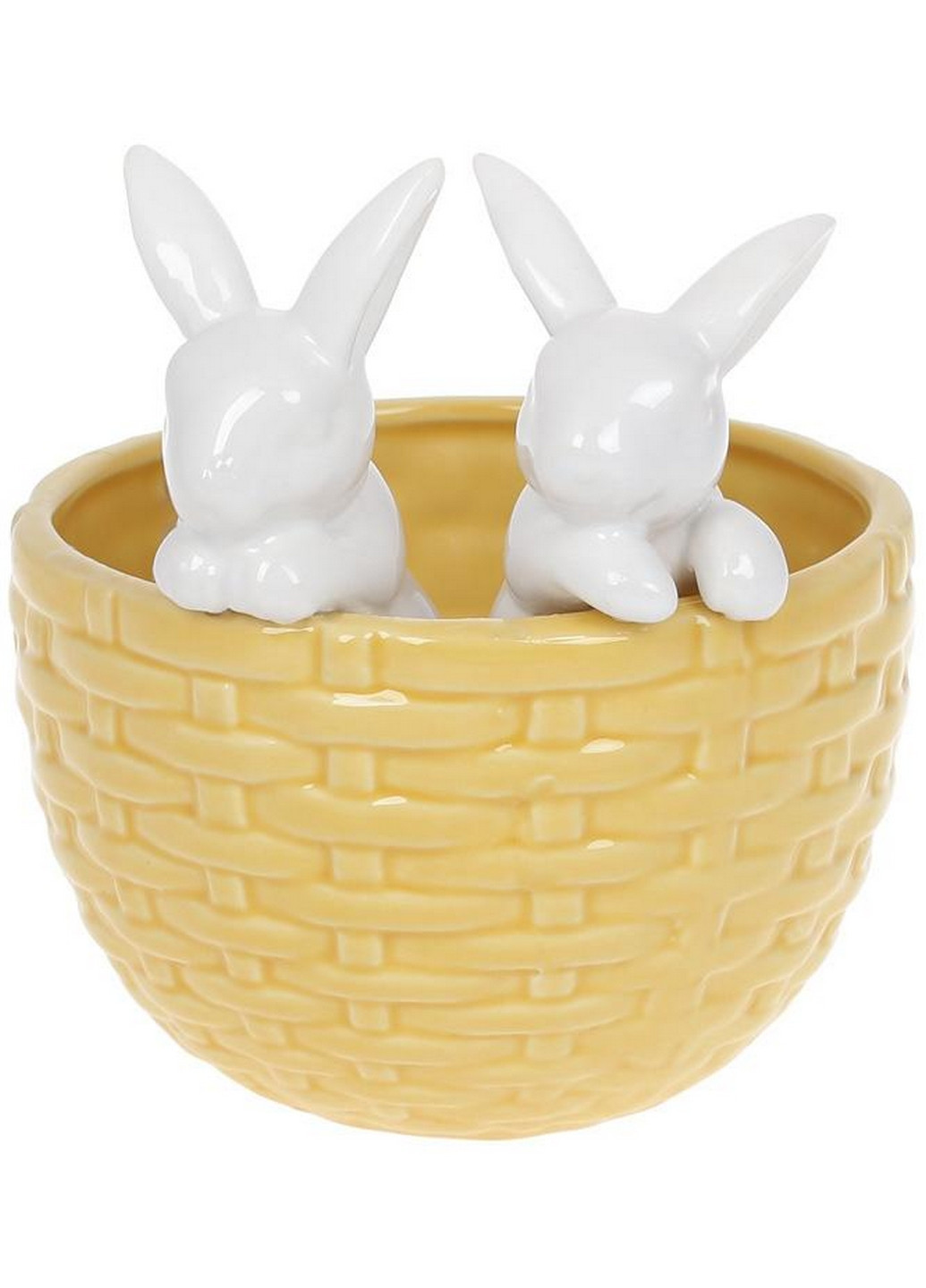 Декоративное кашпо "Кролики в корзинке" Bona (268459710)