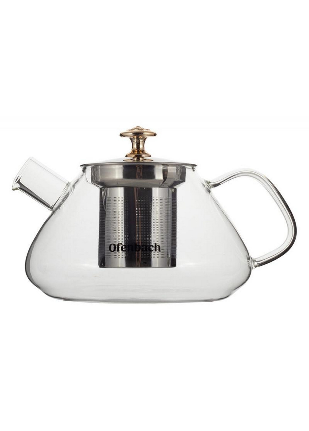 Чайник стеклянный заварочный со съемным ситечком (0616m) Ofenbach (268460953)
