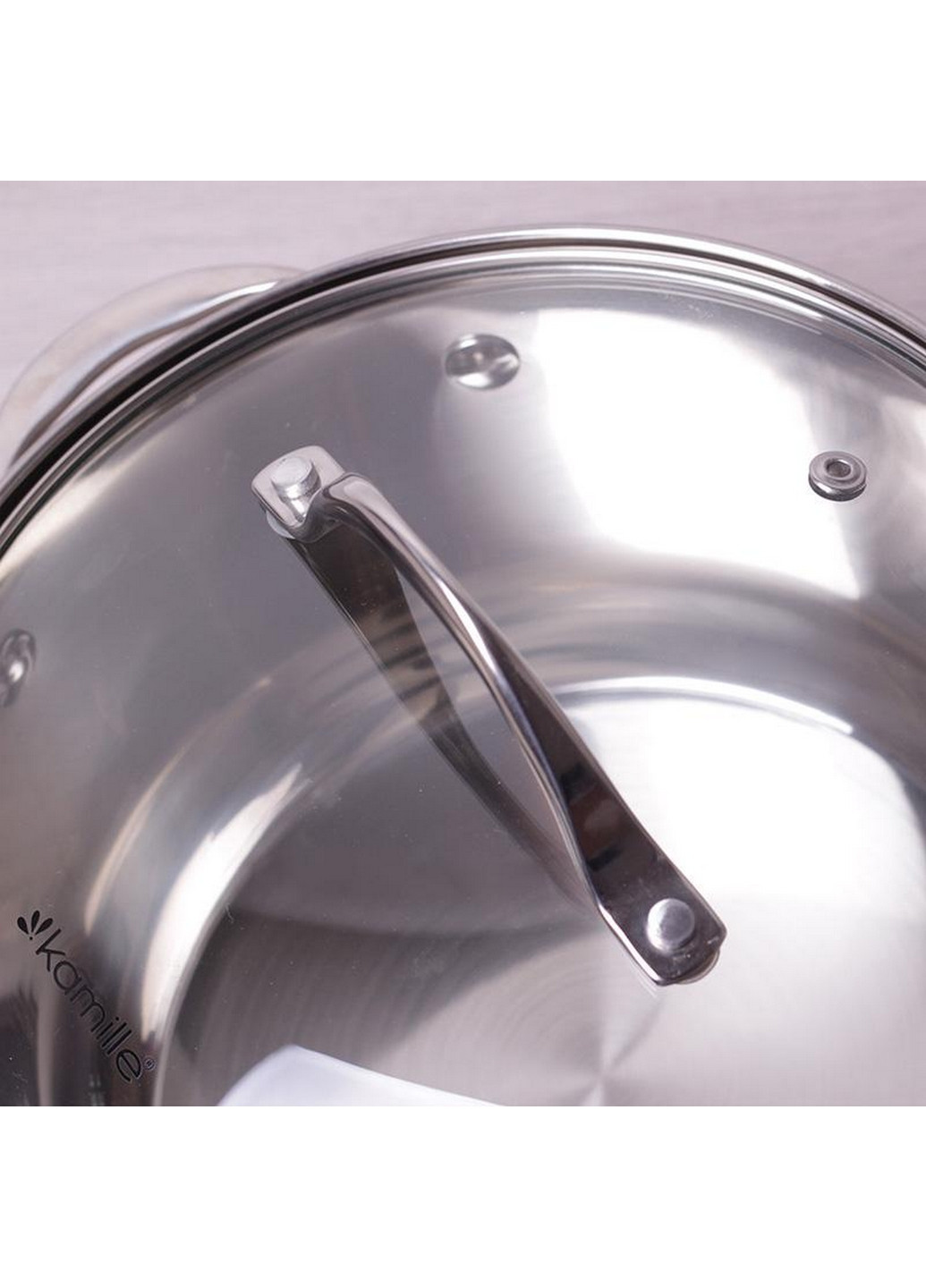 Кастрюля Mystery со стеклянной крышкой, 7-слойное дно Kamille (268458035)
