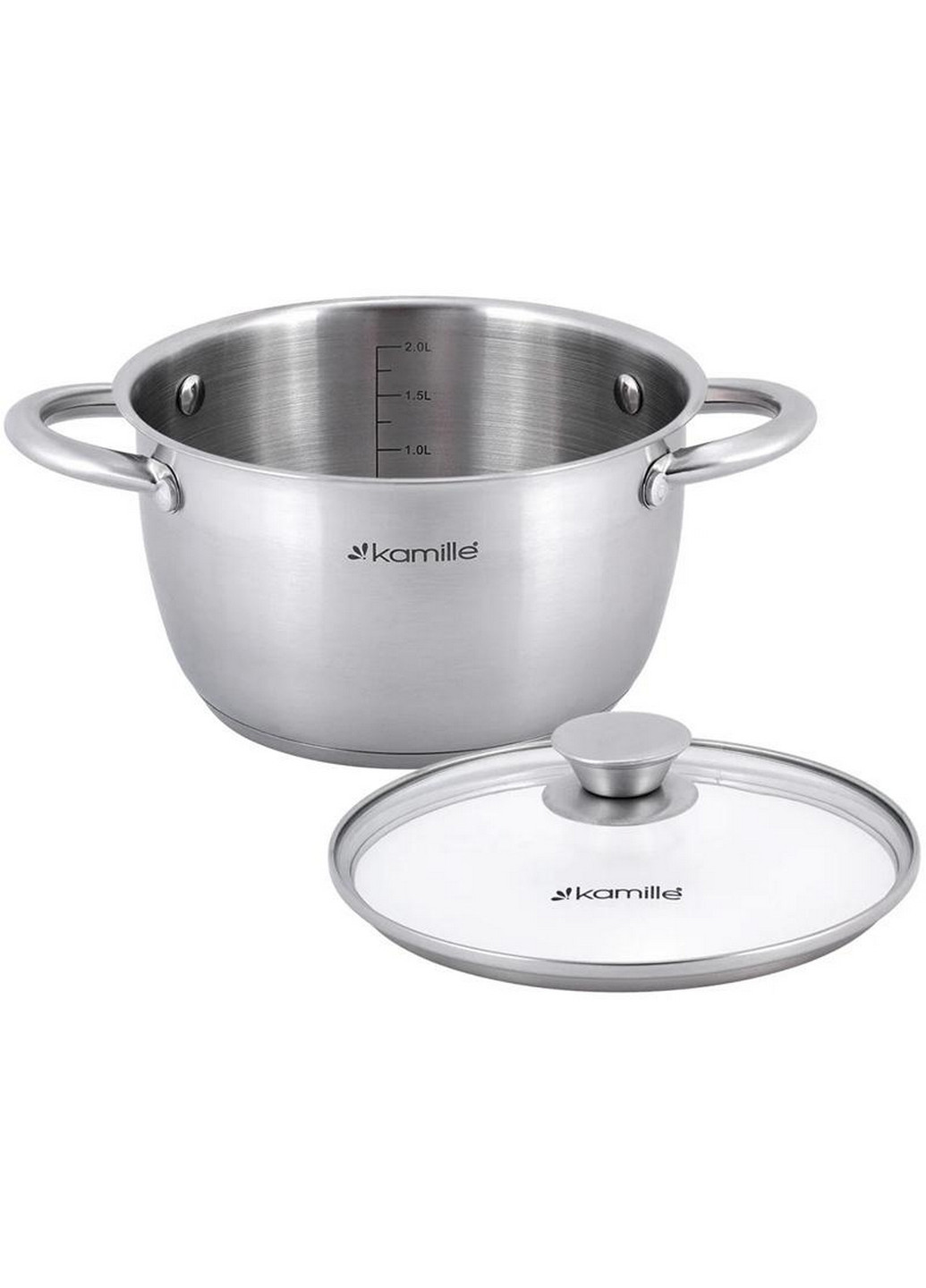 Кастрюля Gladys из нержавеющей стали, с мерной шкалой Kamille (268457105)
