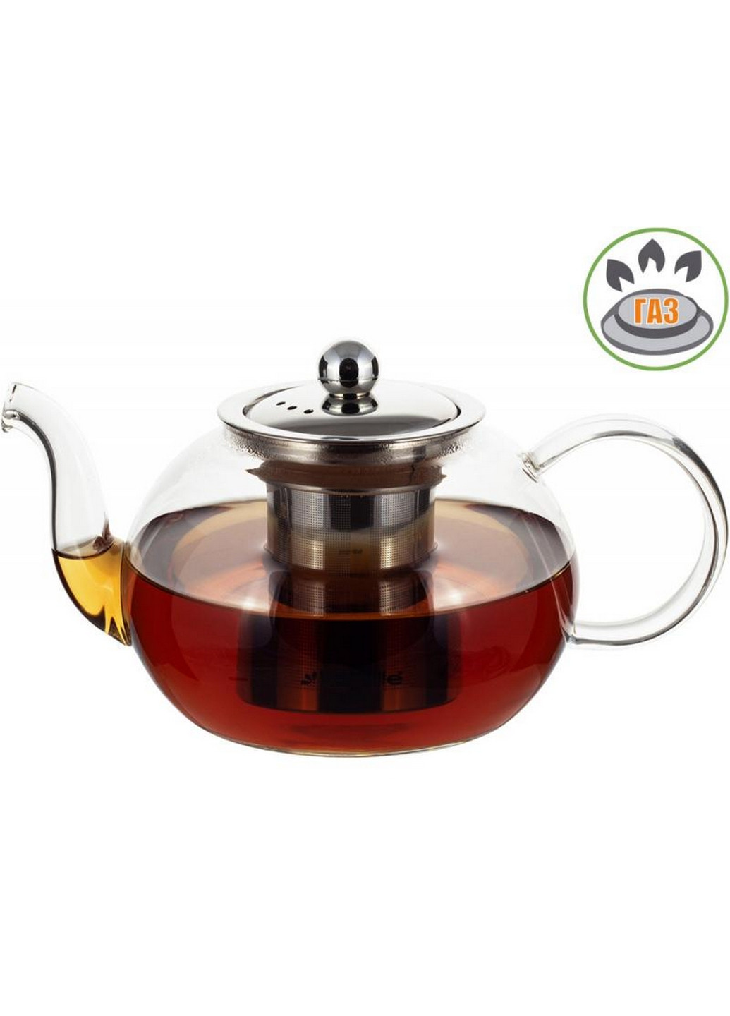 Чайник скляний заварювальний зі знімним ситечком (0783l) Kamille (268459015)