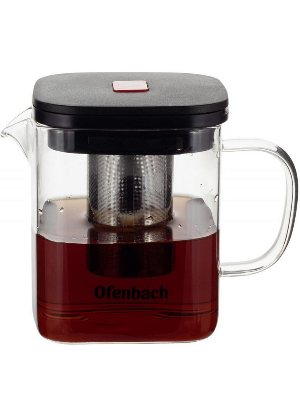 Чайник скляний заварювальний зі знімним ситечком (0612m) Ofenbach (268459189)