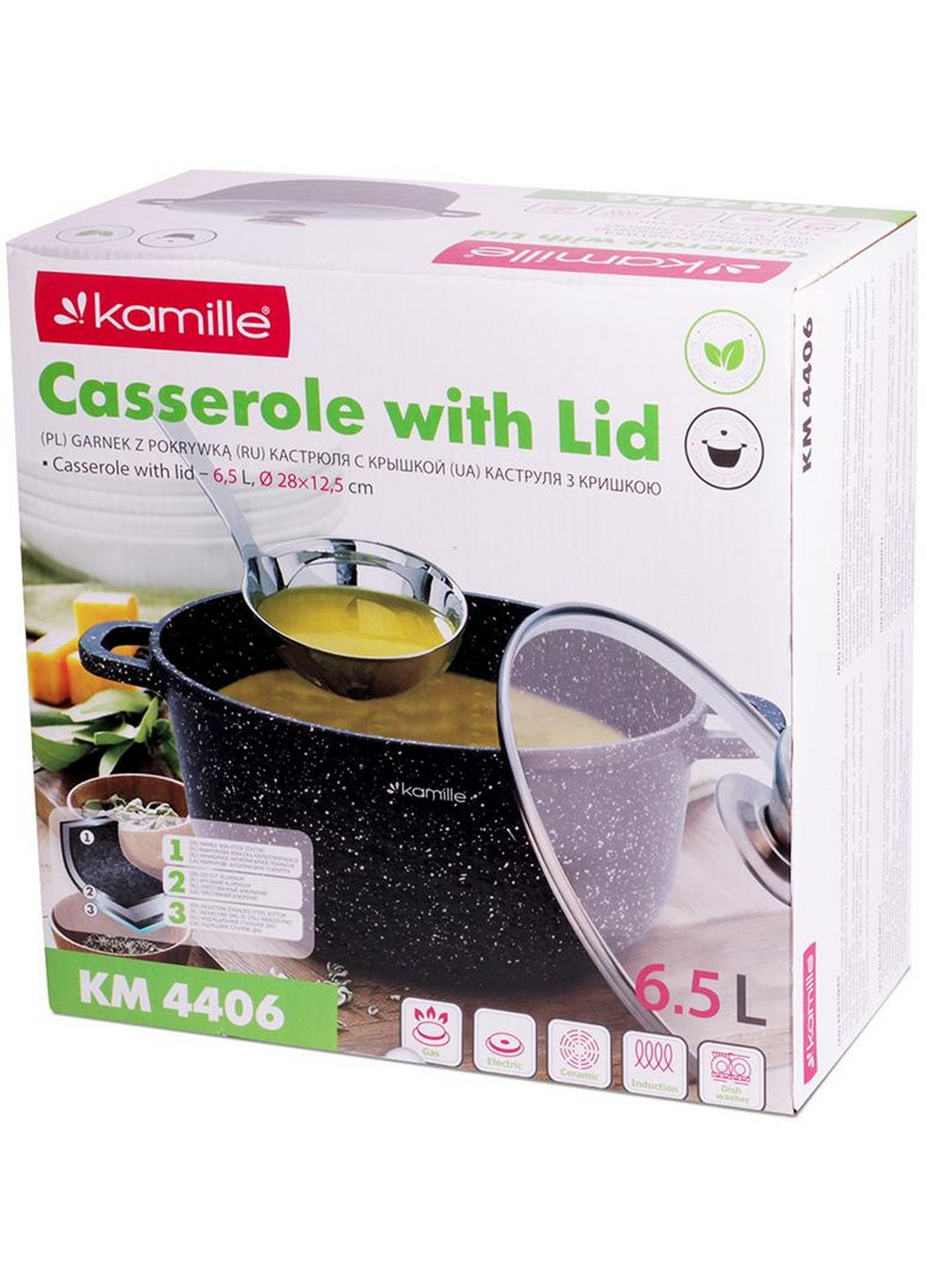 Кастрюля Landes с литыми алюминиевыми ручками Kamille (268459897)