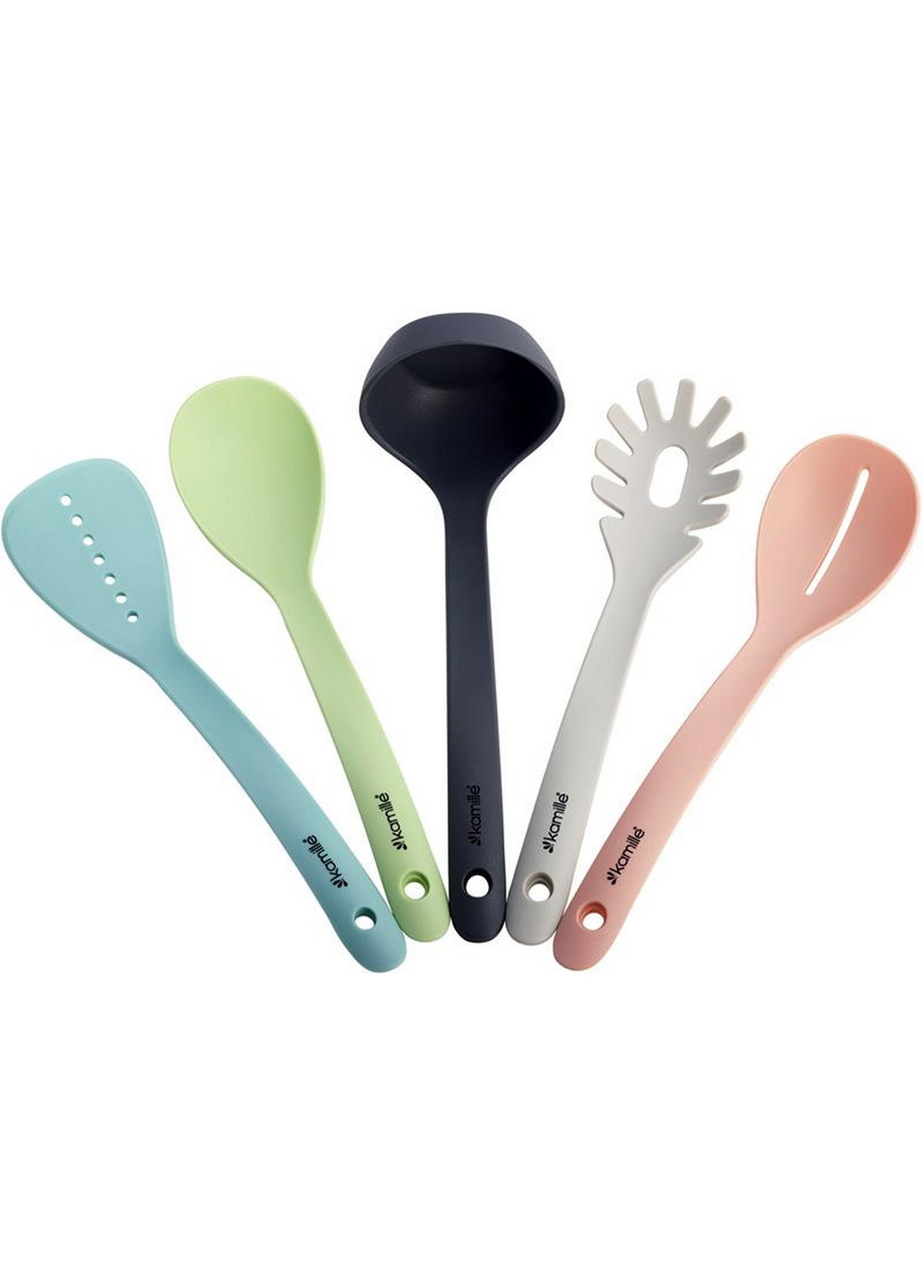 Набор кухонных принадлежностей Kitchen Utensils 5 предметов, нейлон Kamille (268459056)