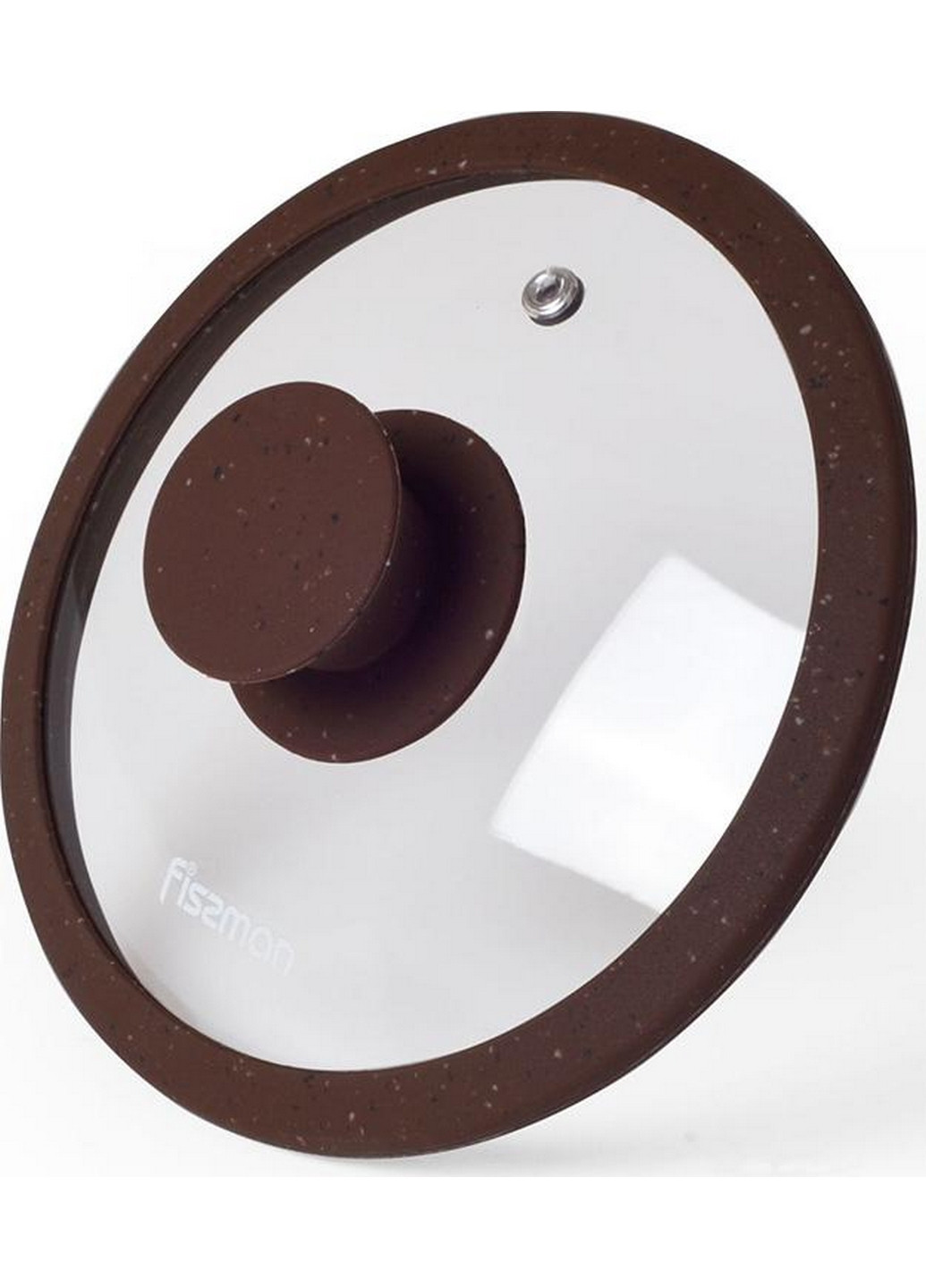 Кришка скляна ARCADES із силіконовим ободом (мармур) Fissman (268460926)