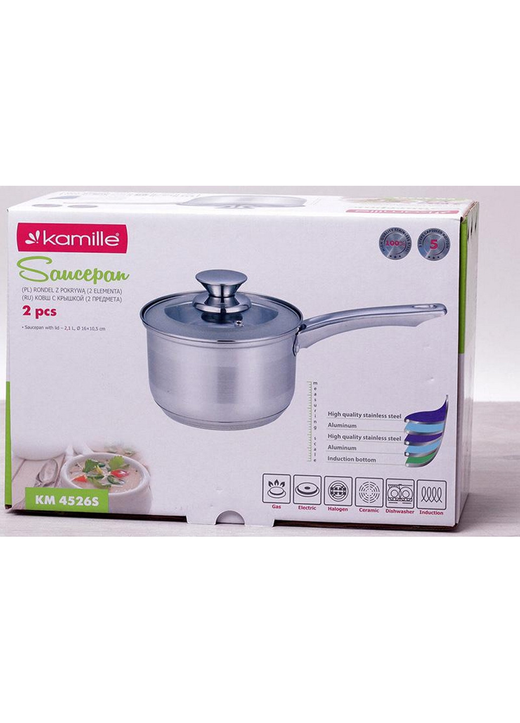 Ковш Springfield со стеклянной крышкой Kamille (268459932)