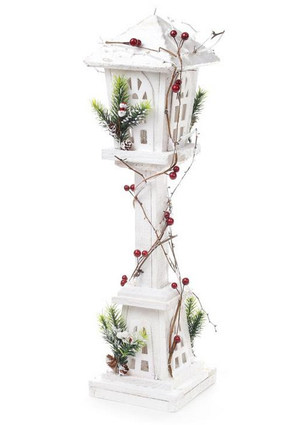 Декоративний ліхтар "Зимовий будиночок", дерев'яний з LED-підсвічуванням Bona (268458850)