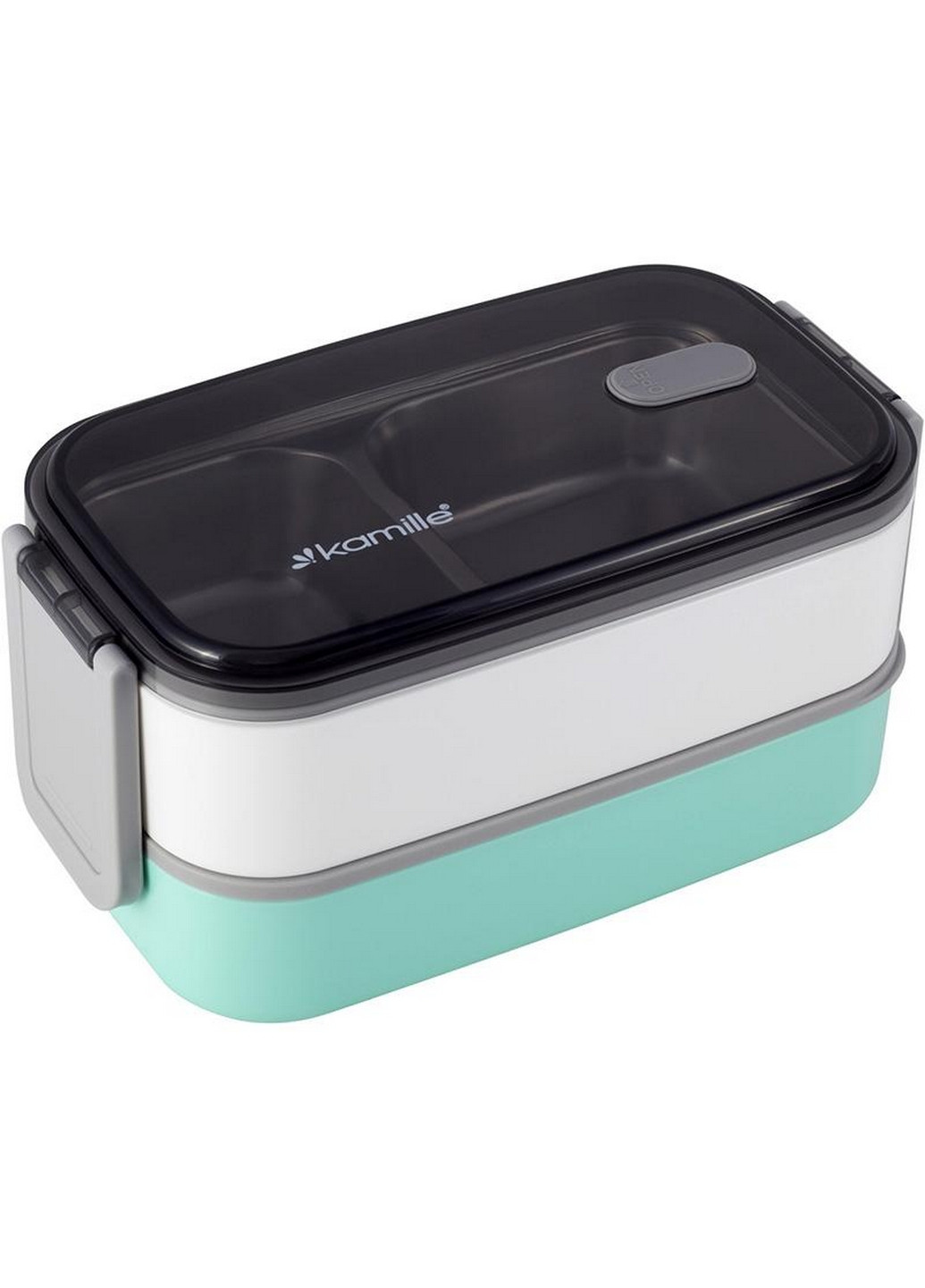 Ланч-бокс Snack, дворівневий з приладами Kamille (268458078)