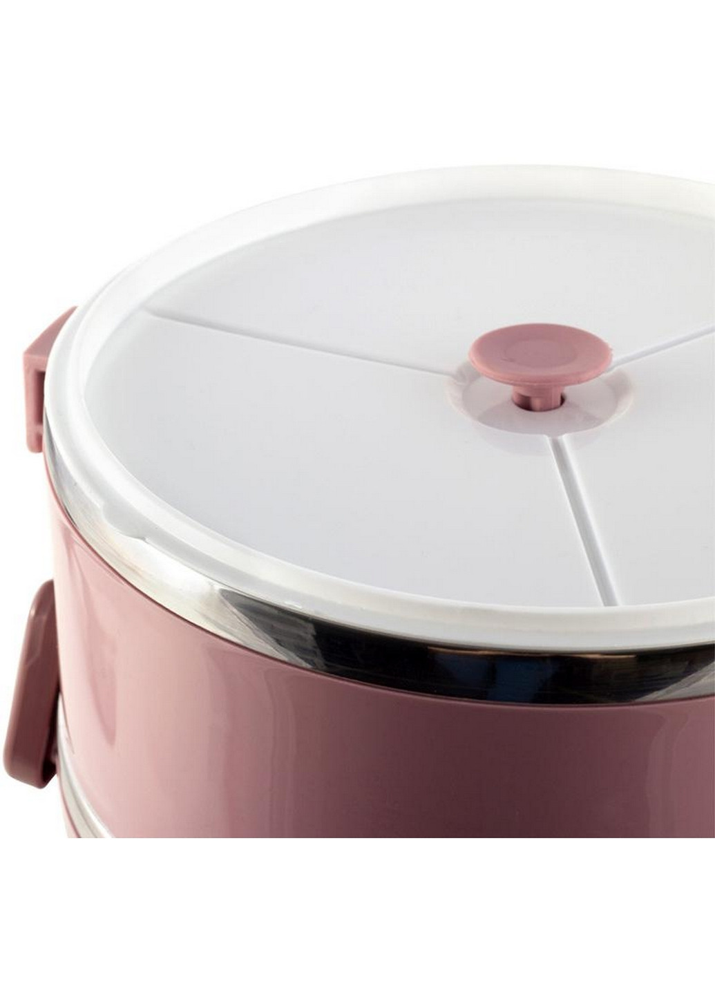 Ланч-бокс Snack трехуровневый, пластик и нержавеющая сталь Kamille (268459078)