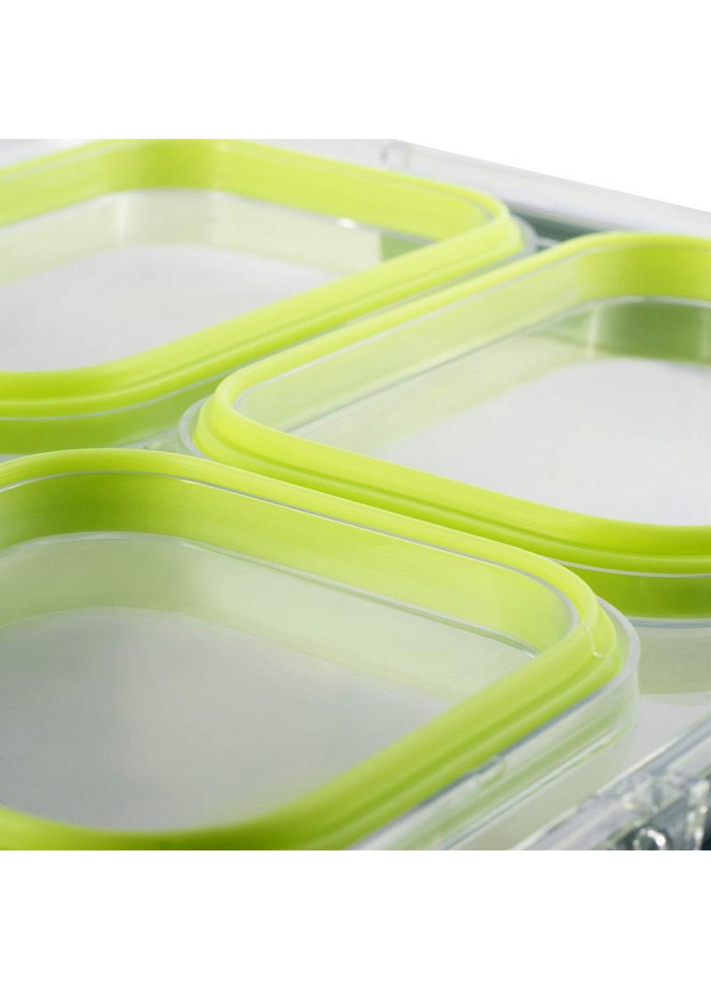 Ланч-бокс Snack на 4 секции, пластик и нержавеющая сталь Kamille (268458073)