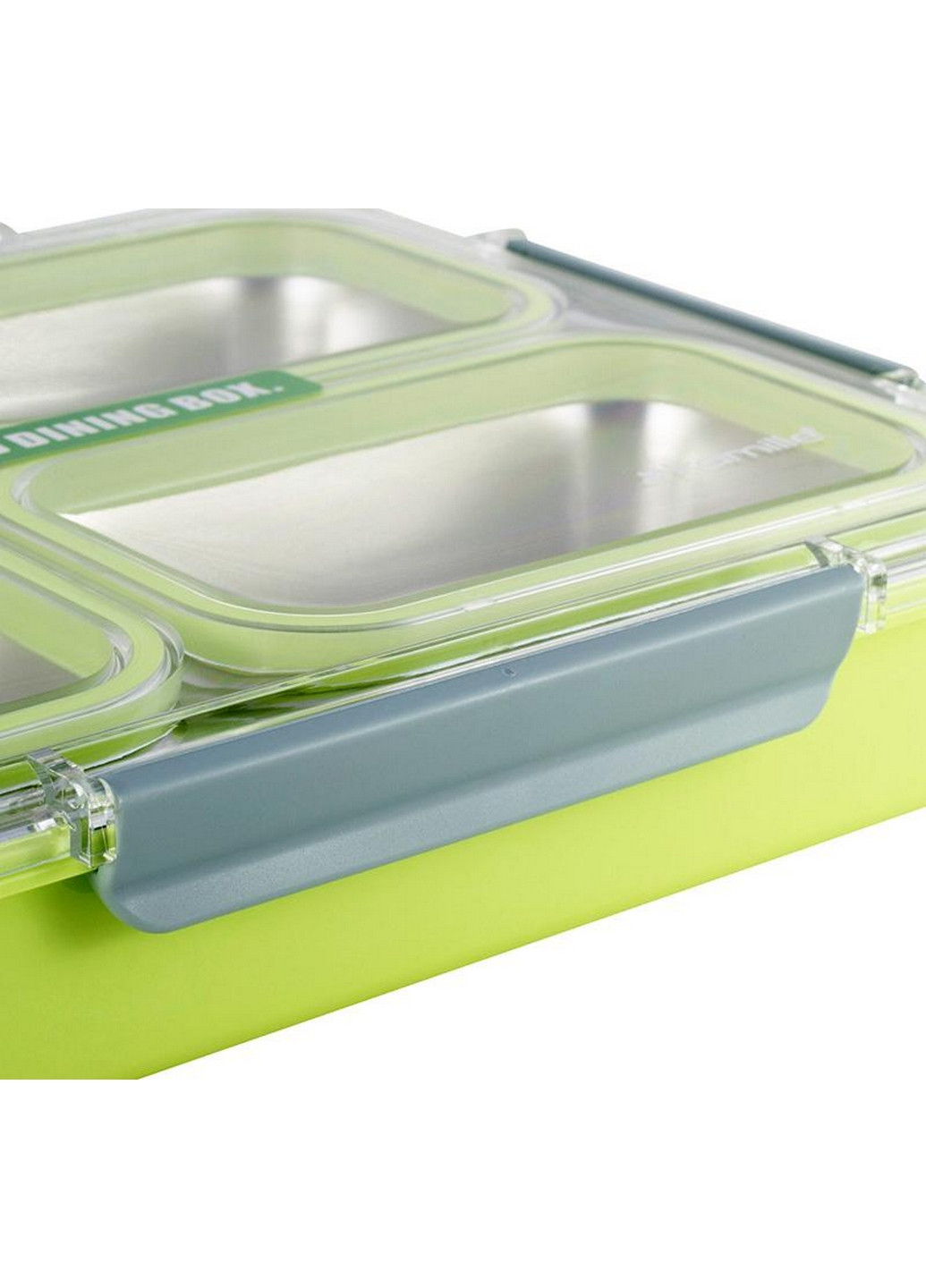 Ланч-бокс Snack на 4 секции, пластик и нержавеющая сталь Kamille (268458073)