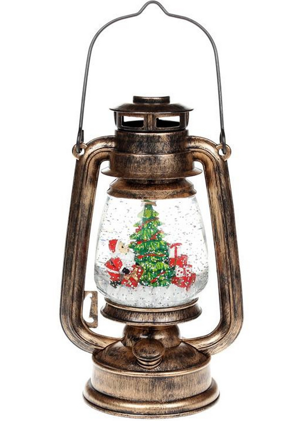 Новогодний декоративный фонарь "Санта с подарками" с LED подсветкой, подвесной Bona (268456795)