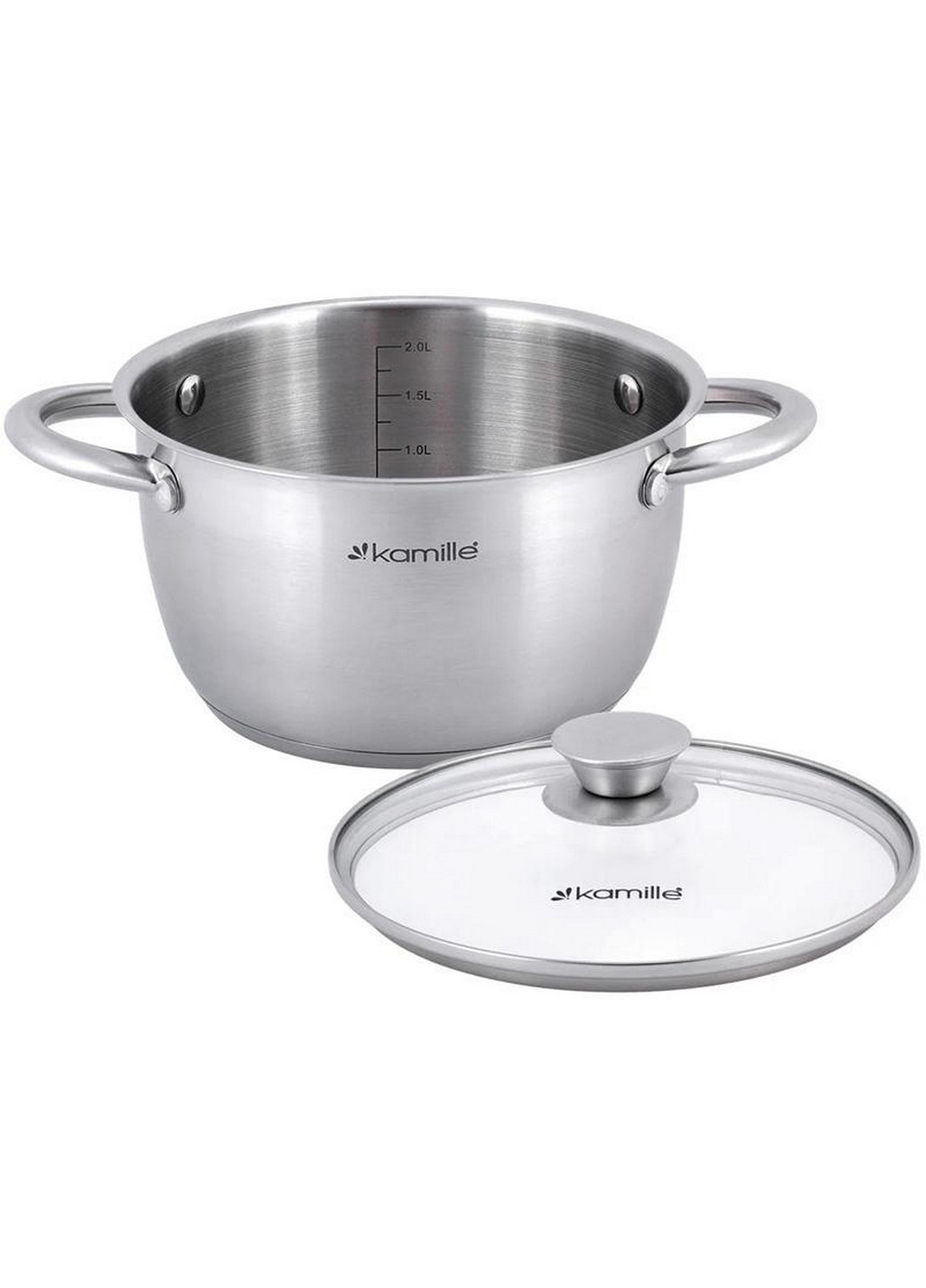 Набір каструль Gladys із нержавіючої сталі, з мірною шкалою Kamille (268457063)