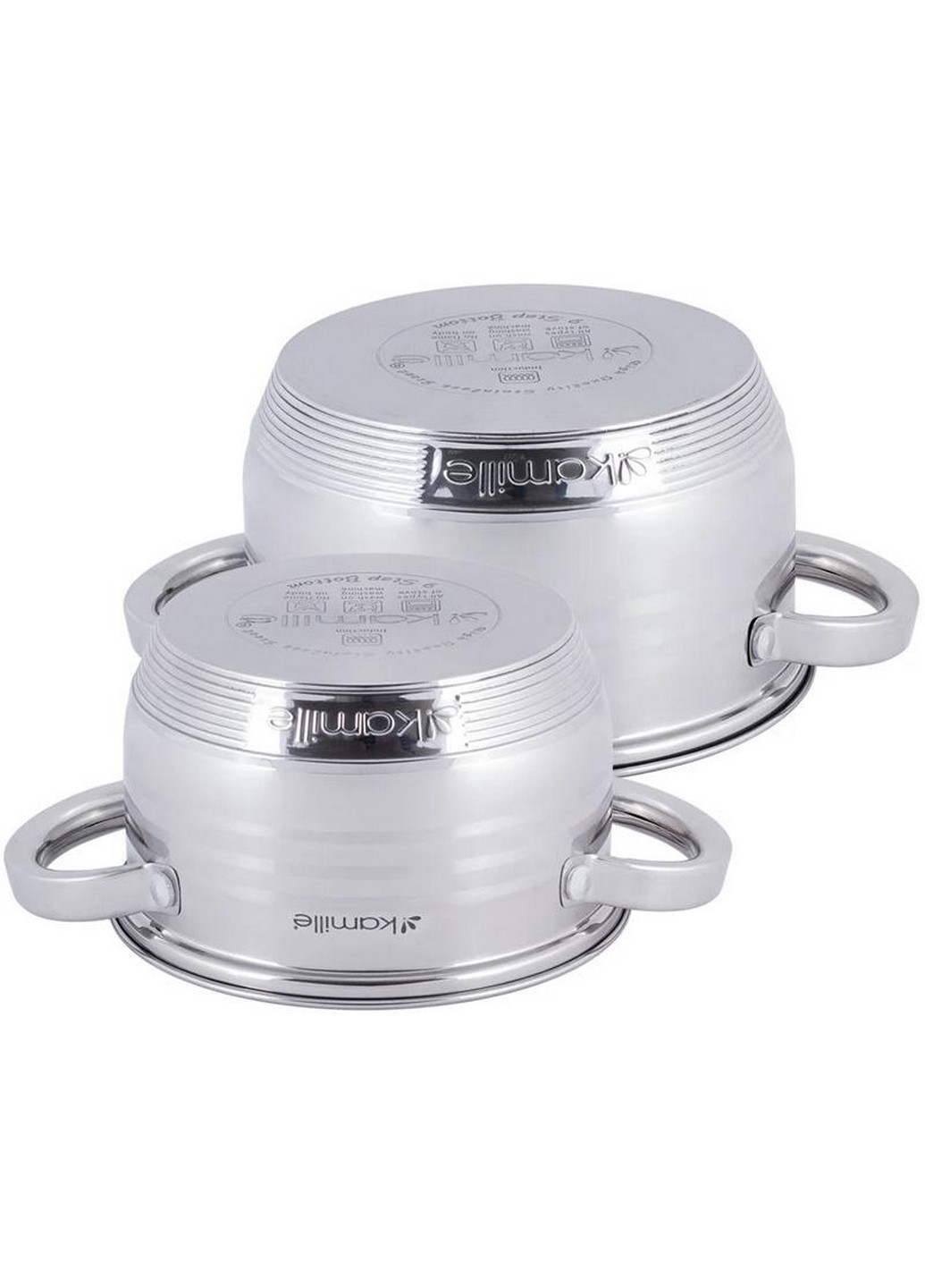 Набір 2 каструлі Desiree з нержавіючої сталі з мірною шкалою Kamille (268459075)