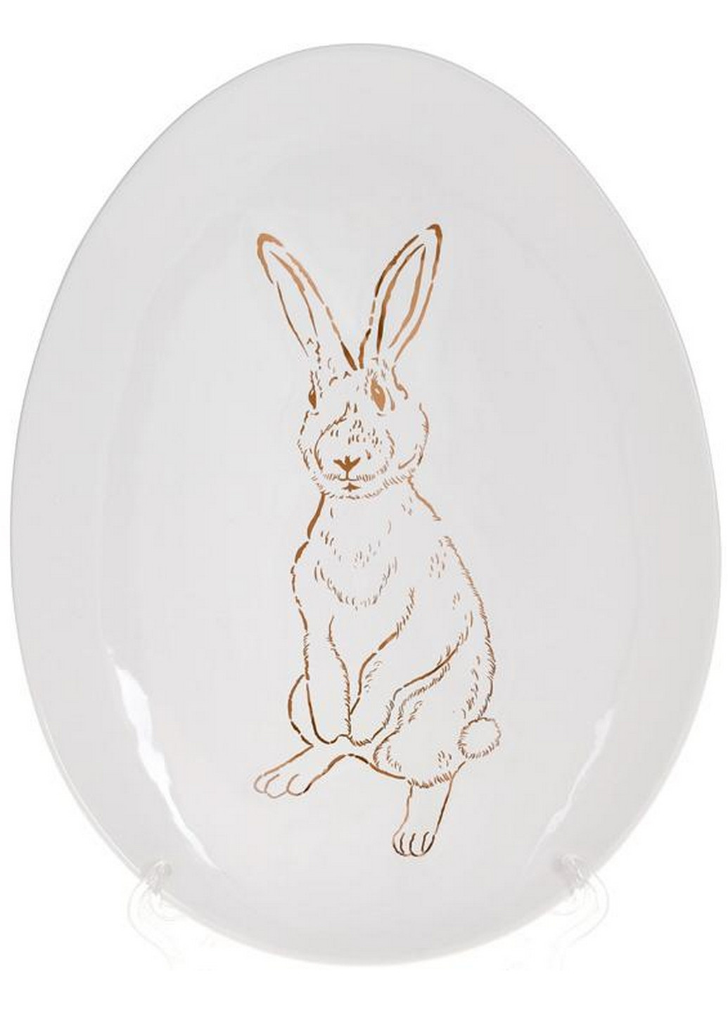 Набор 4 керамических овальных блюда "Bunny" Bona (268456732)