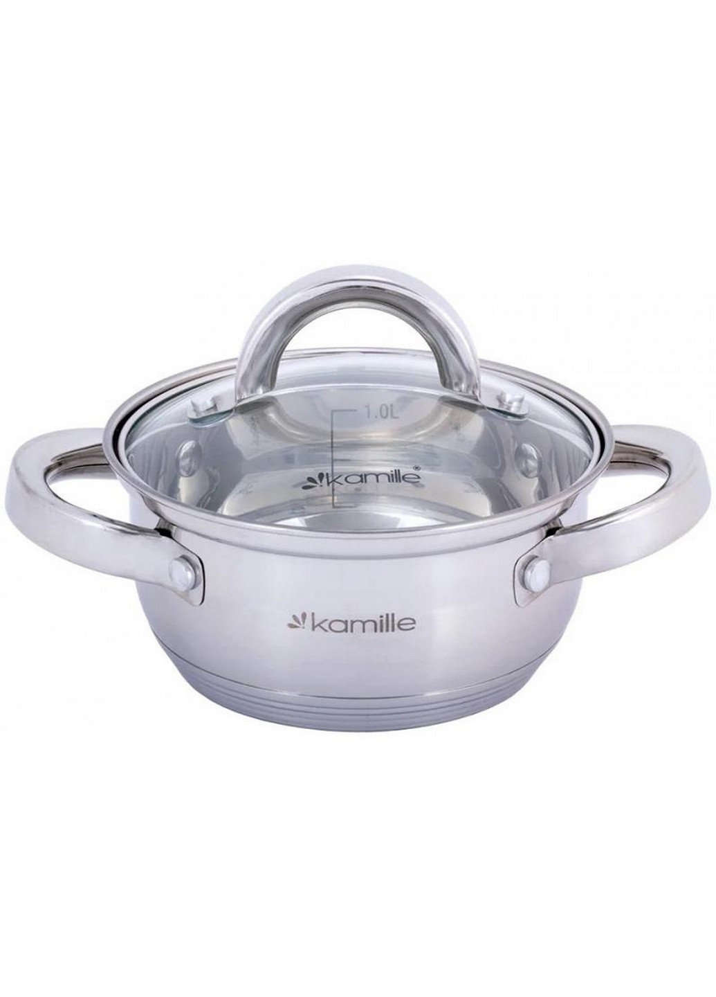 Набор 3 кастрюли Madrid из нержавеющей стали с мерной шкалой Kamille (268459061)