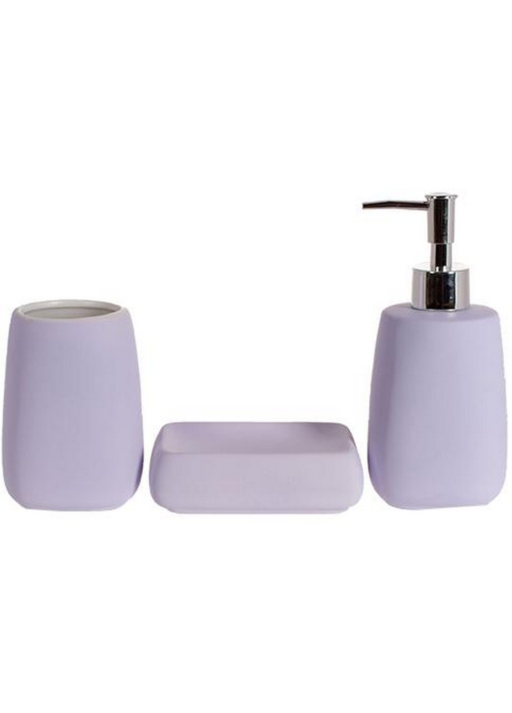Набір аксесуарів "Violet Classic" для ванної кімнати: дозатор для мила, склянка, мильниця Bona (268459690)