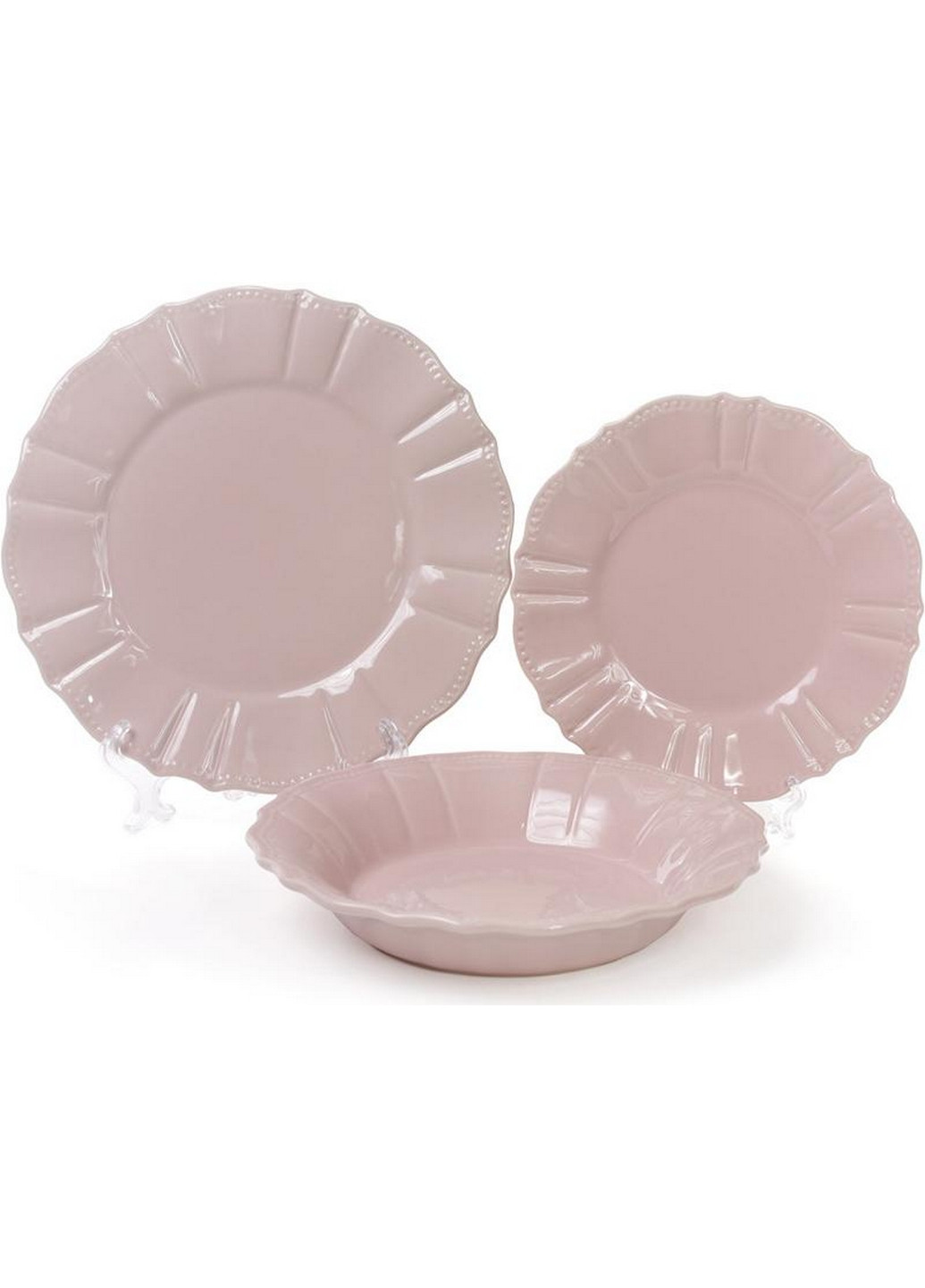 Набор 6 обеденных тарелок Leeds Ceramics SUN, каменная керамика Bona (268458002)