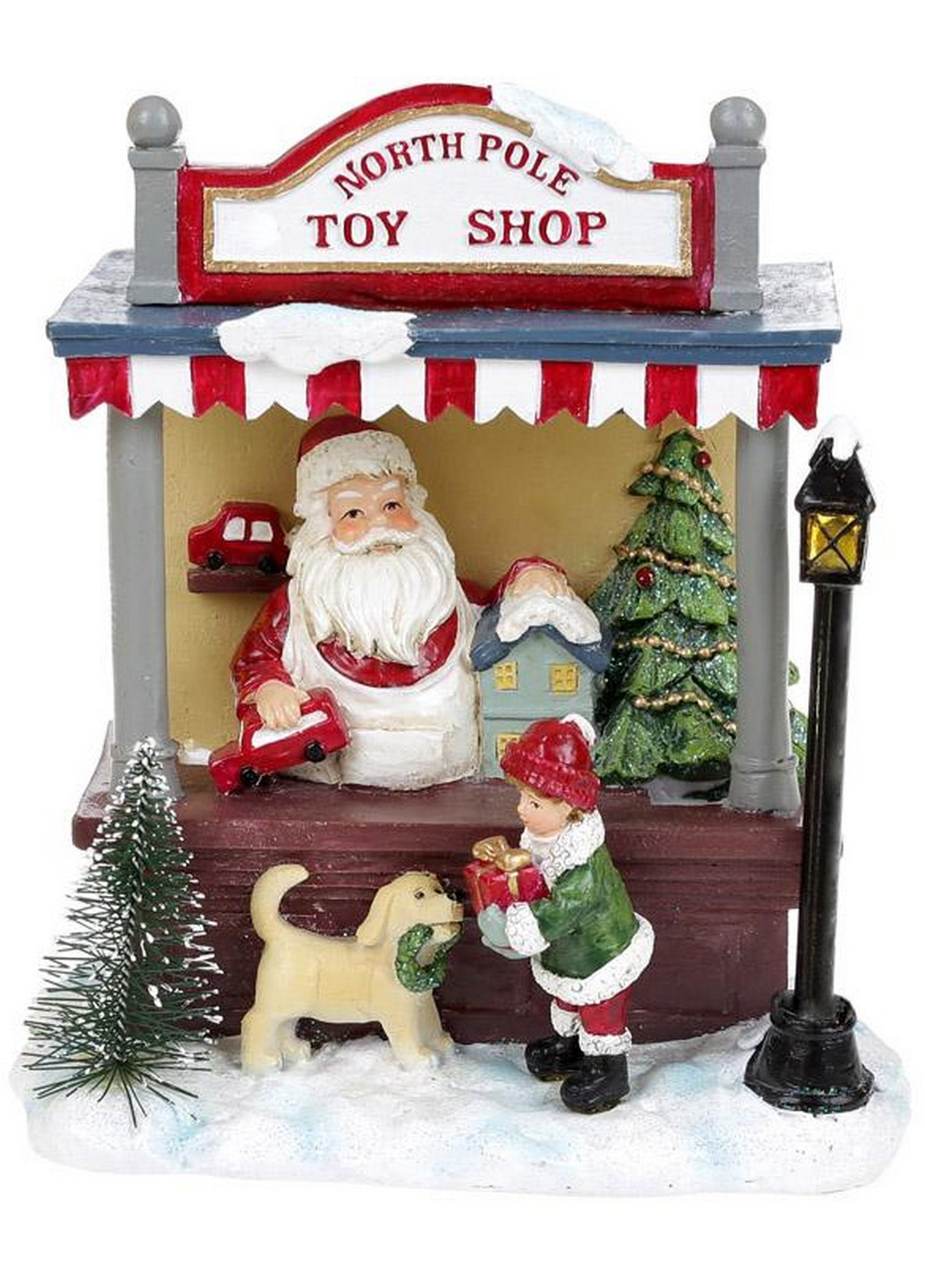 Новогодняя композиция «North Pole Toy Shop» с LED подсветкой, полистоун Bona (268460718)