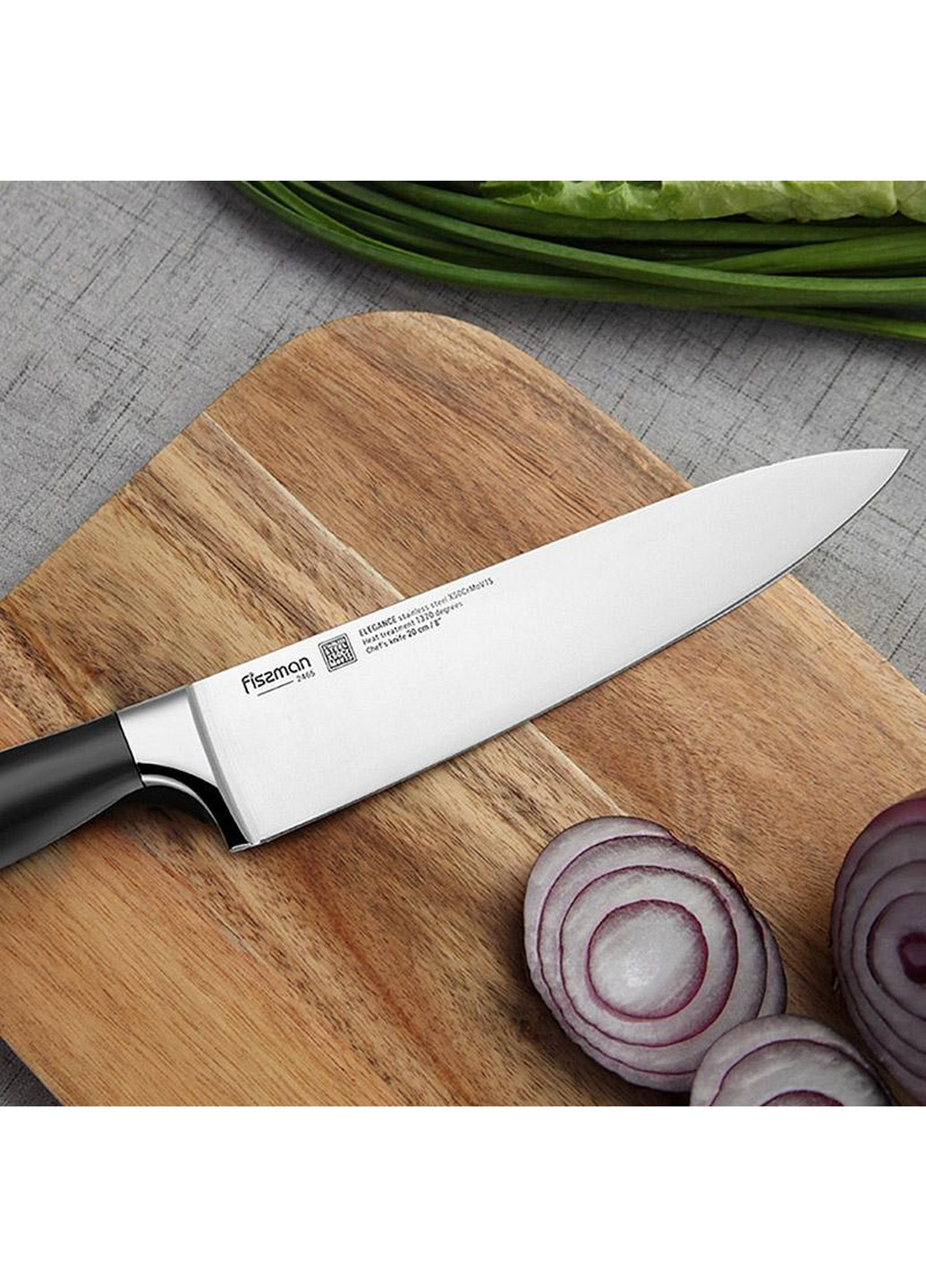 Нож поварской Elegance из нержавеющей стали Fissman (268457168)