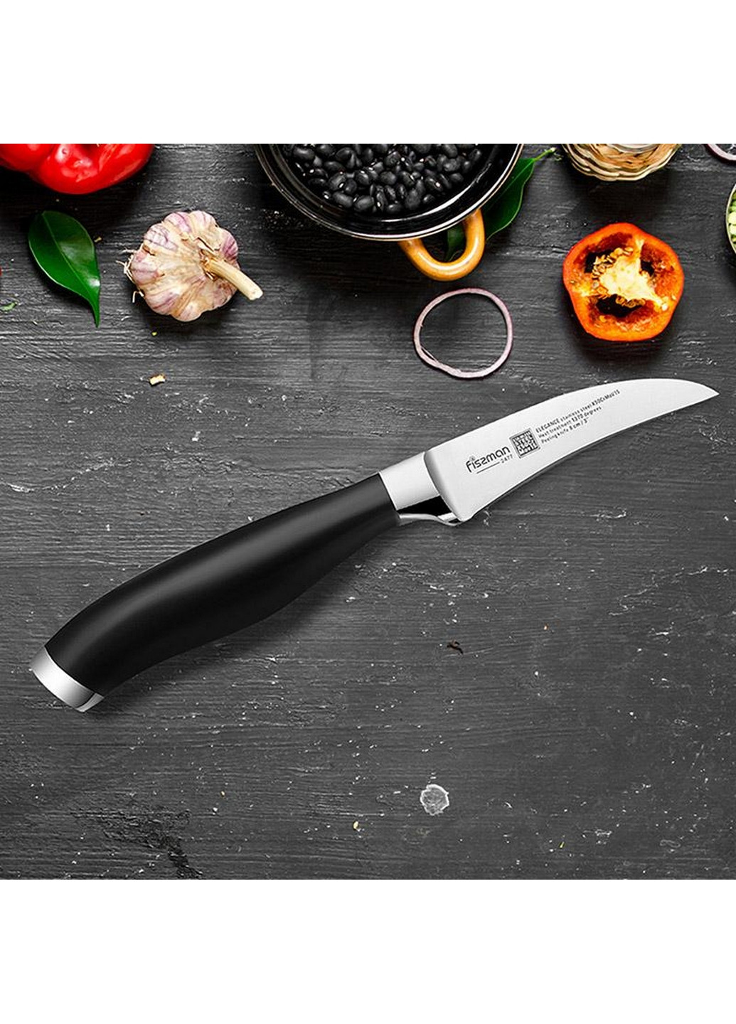 Нож для чистки овощей Elegance из высоколегированной нержавеющей стали Fissman (268458167)
