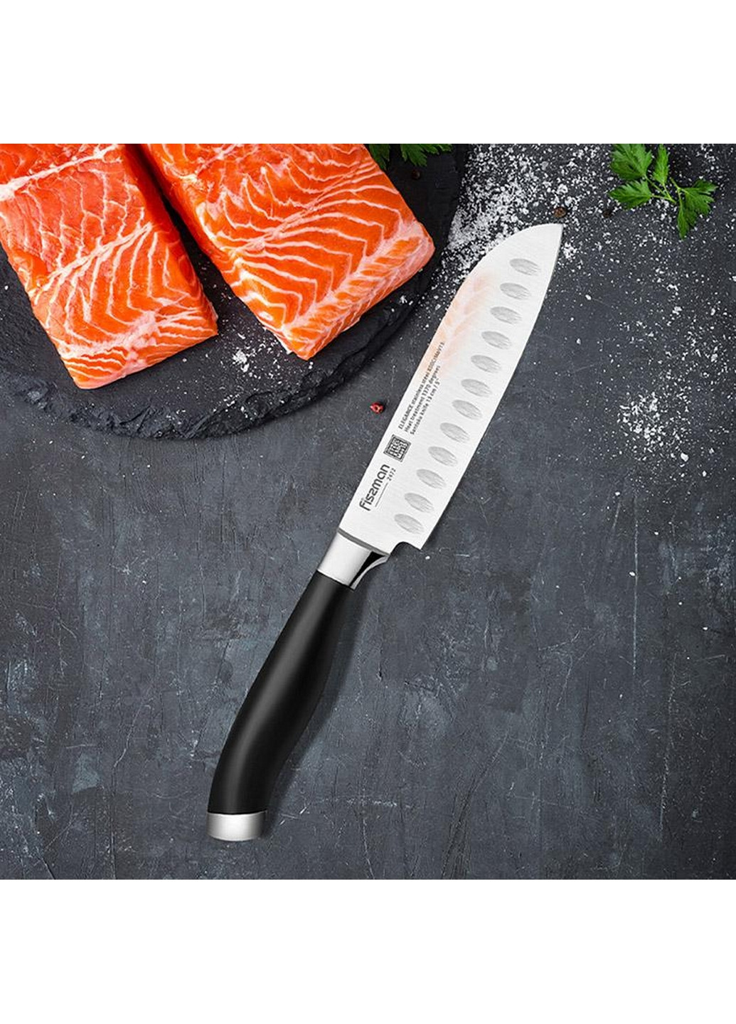 Нож сантоку Elegance из высоколегированной нержавеющей стали Fissman (268457213)