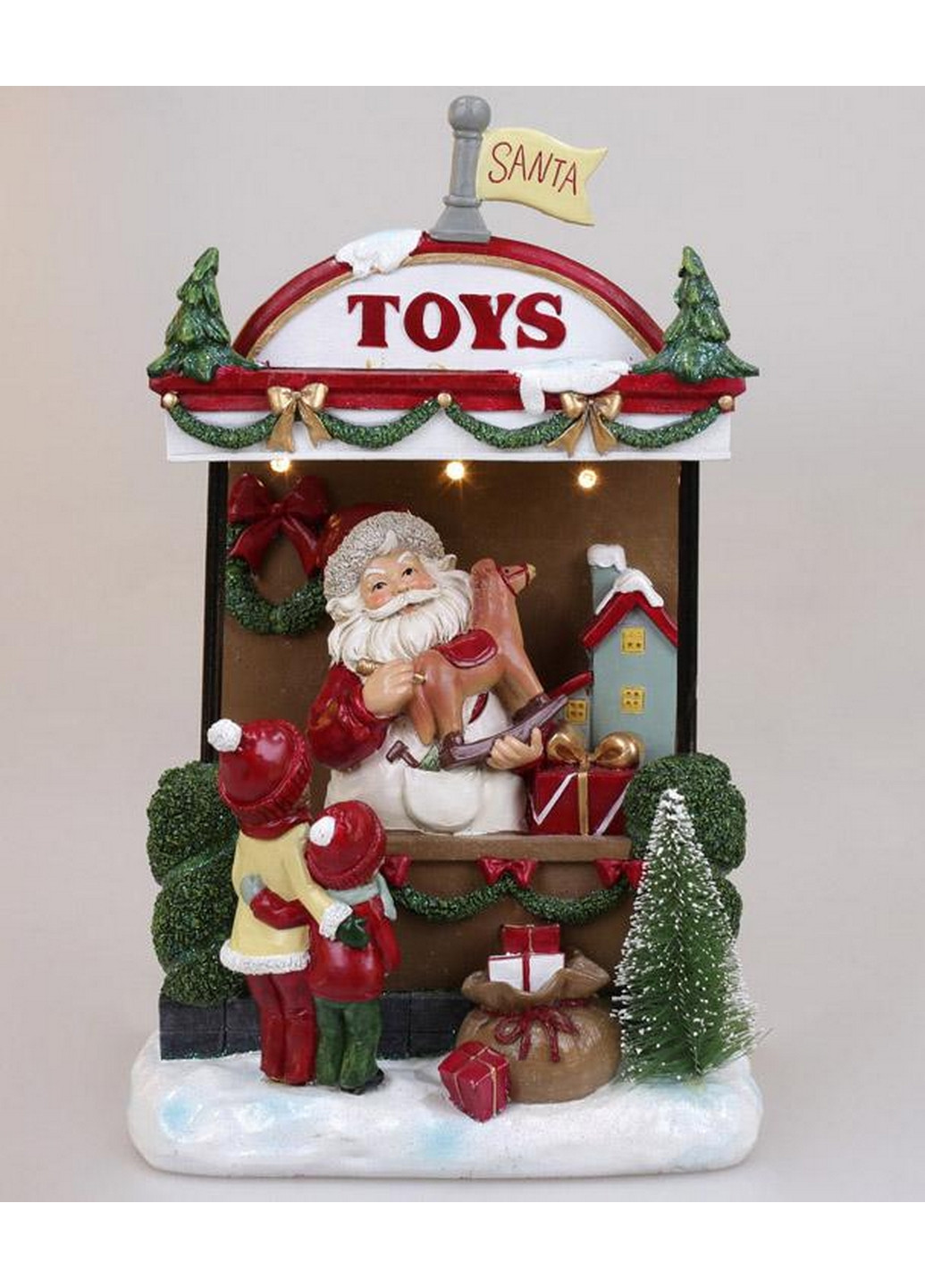 Новогодняя композиция «Santa's Toy Store» с LED подсветкой, полистоун Bona (268460672)