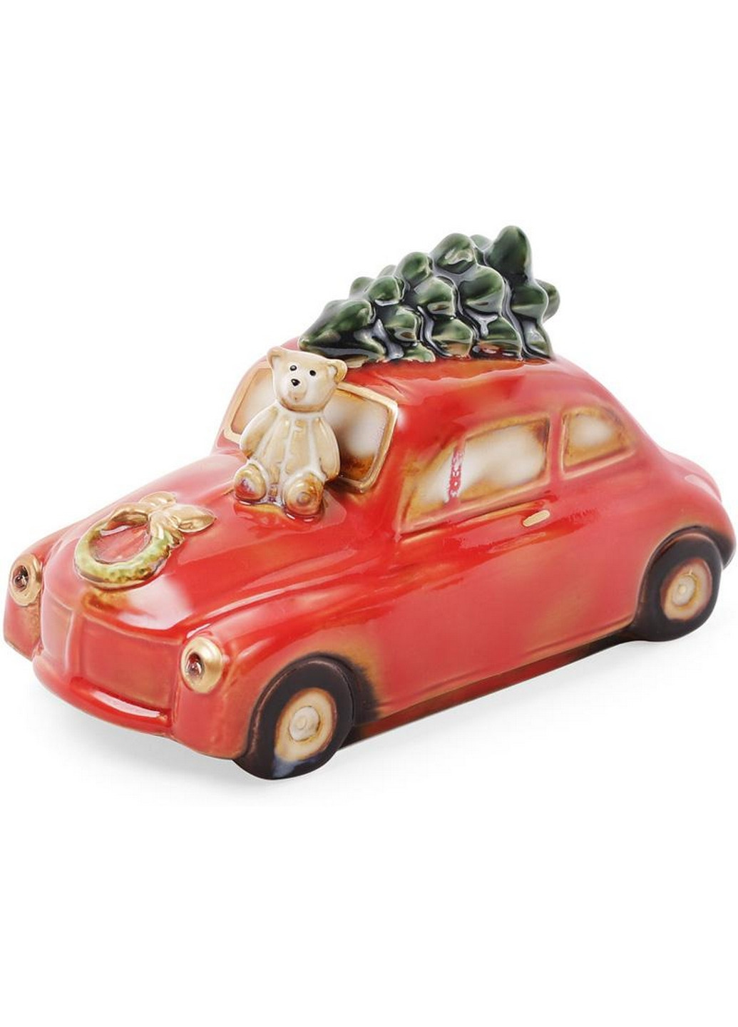 Декор новорічний "Машина" фарфор з LED-підсвічуванням Bona (268458952)