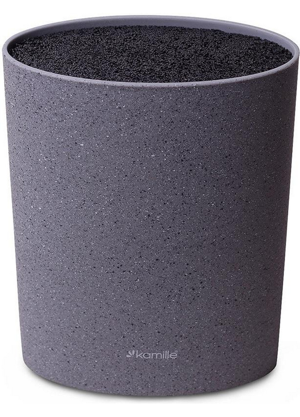 Колода для ножів Brash Stand Мармур пластикова кругла Kamille (268458051)