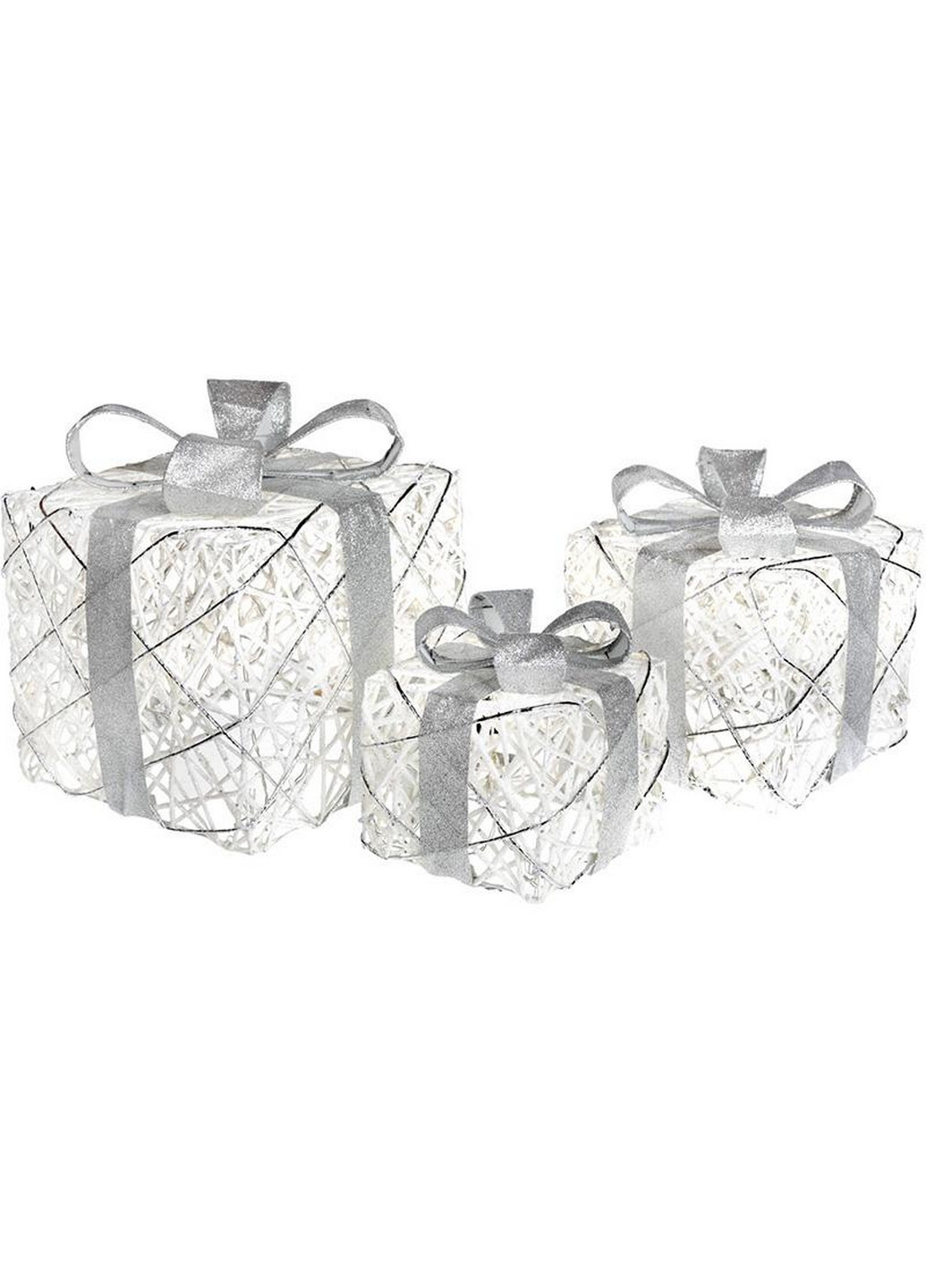 Набор декоративных подарков - 3 коробки с LED-подсветкой Bona (268460827)