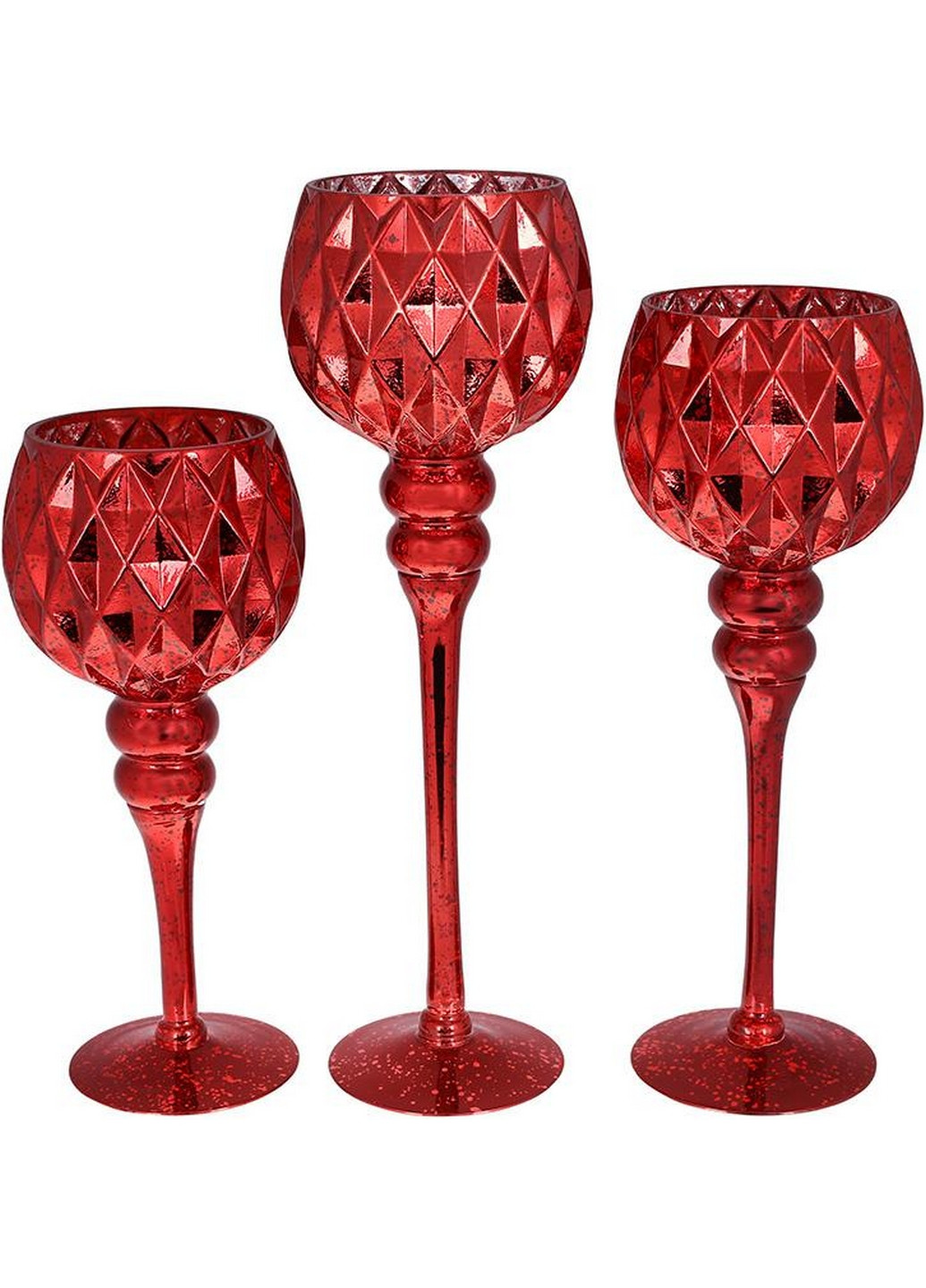 Набір 3 скляних свічників Catherine BonaDi (268460900)