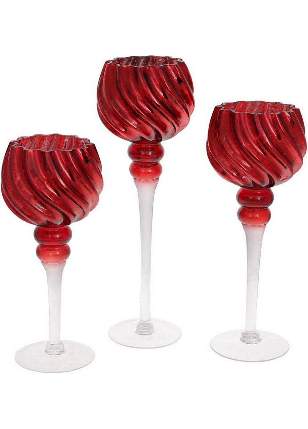 Набор 3 стеклянных подсвечника Catherine Bona (268456794)