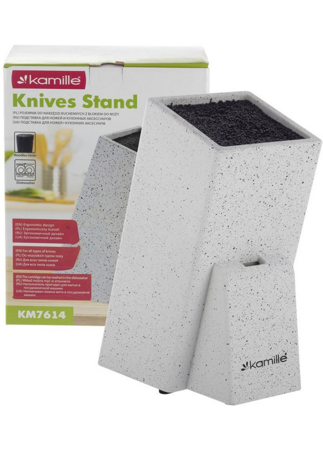 Підставка-колода для ножів Brash Stand, з наповнювачем Kamille (268458039)