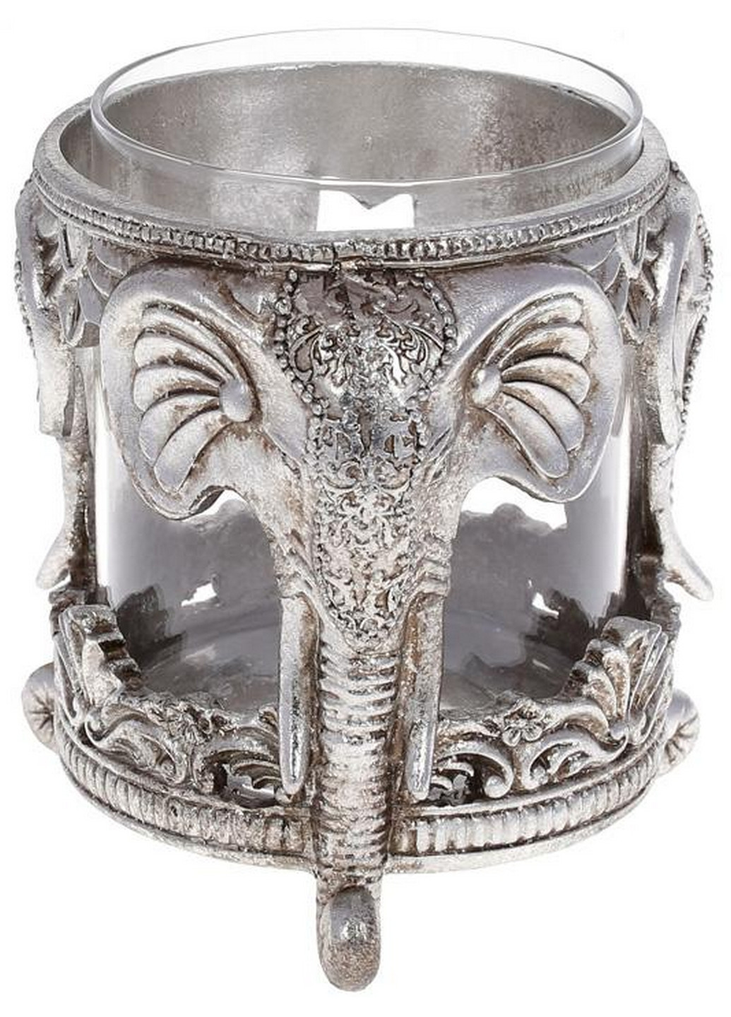 Подсвечник декоративный "Giorgi Слоны" со стеклянной колбой Bona (268457708)
