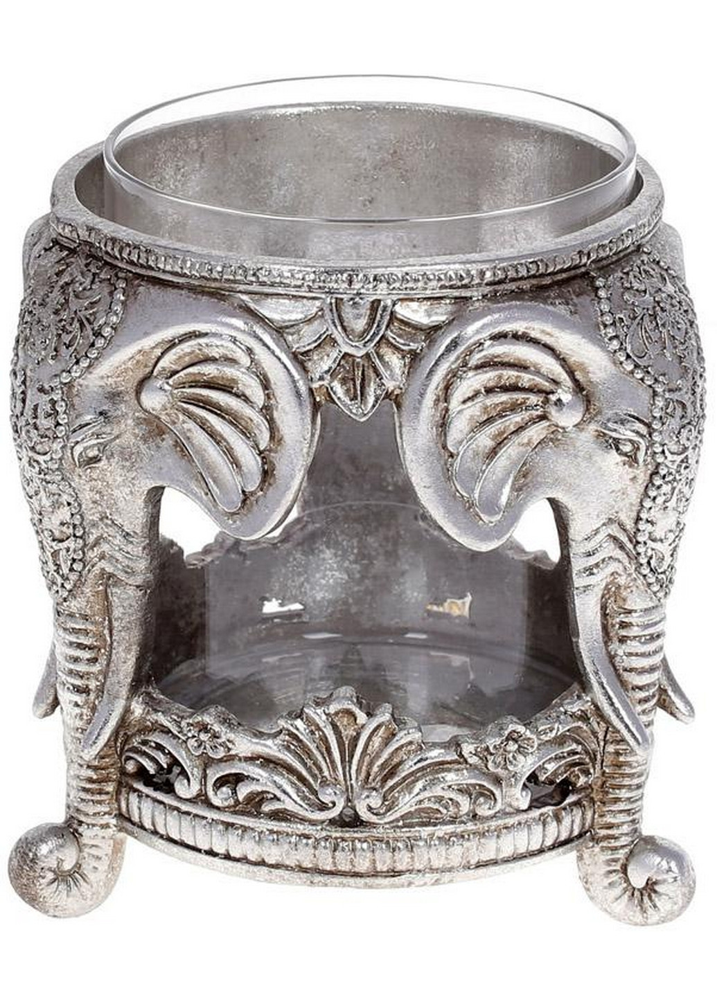 Подсвечник декоративный "Giorgi Слоны" со стеклянной колбой Bona (268457708)