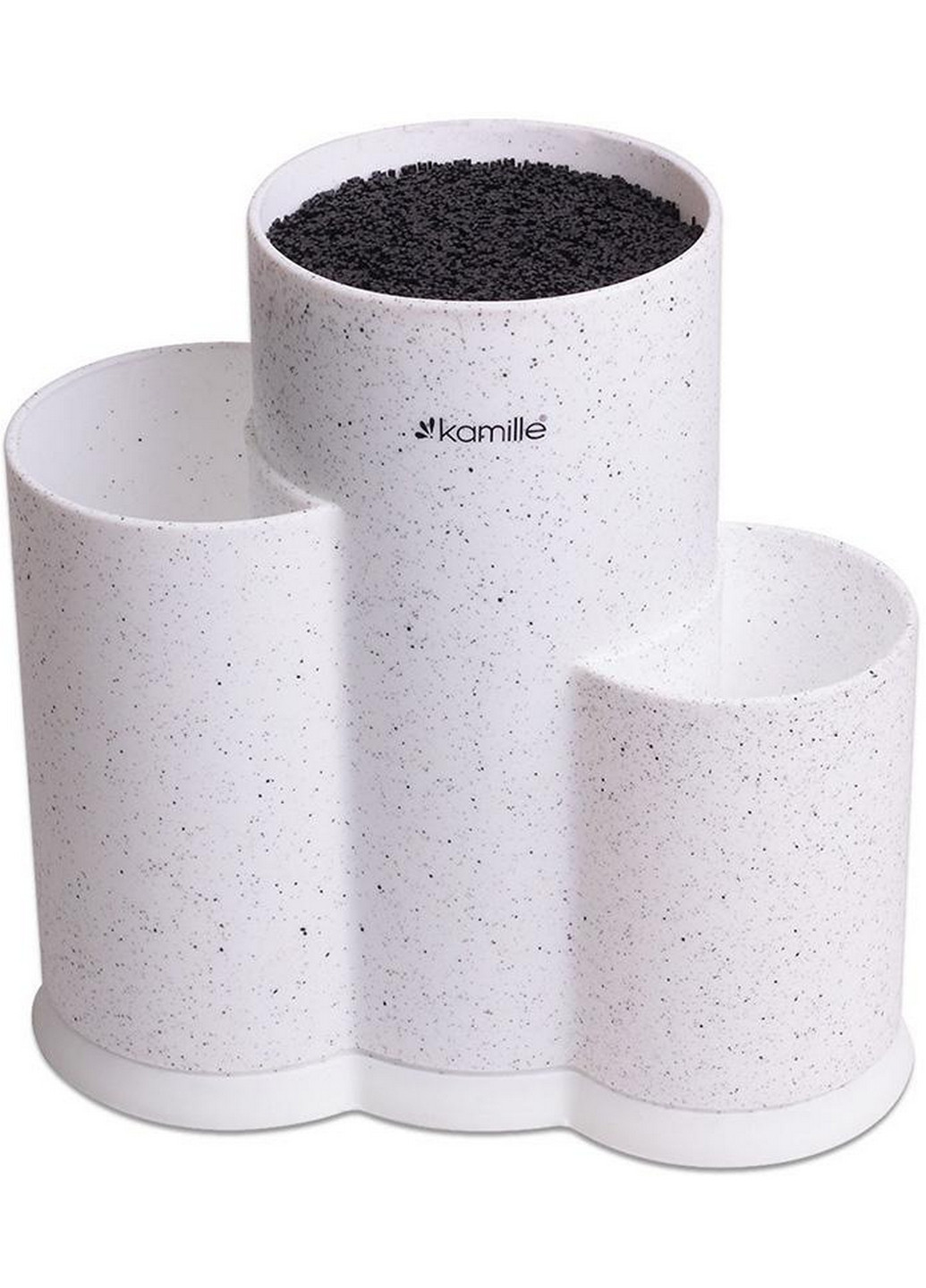 Колода для ножів Brash Stand потрійна пластикова Kamille (268460853)