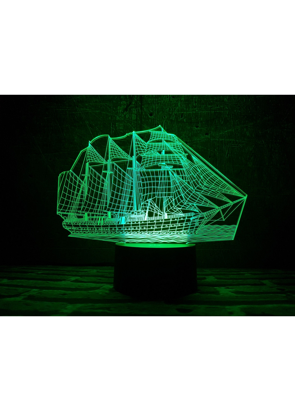 3D ночник-светильник "Корабль" 3DTOYSLAMP (268459357)