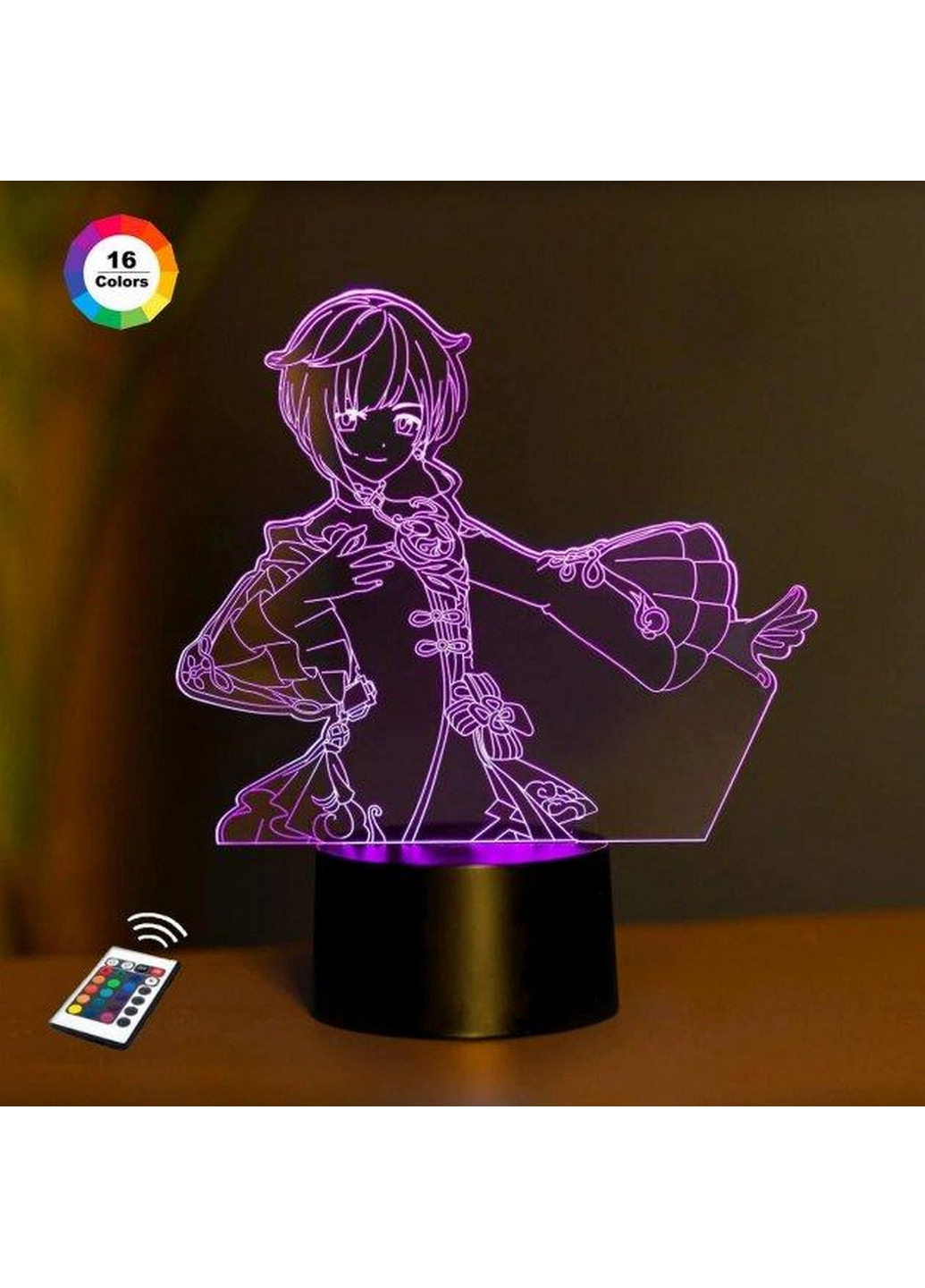 3D ночник-светильник GENSHIN IMPACT "Син Цю" 3DTOYSLAMP (268459387)