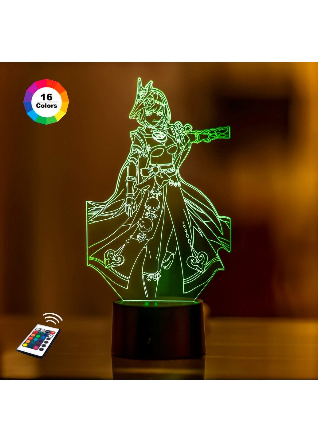 3D ночник-светильник "Сара" GENSHIN IMPACT 3DTOYSLAMP (268460335)