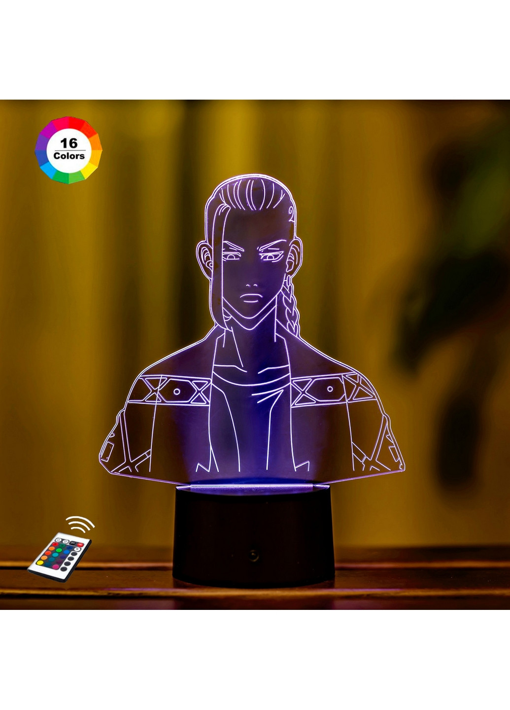 3D ночник-светильник "Кен Рюгуджи" 3DTOYSLAMP (268459437)