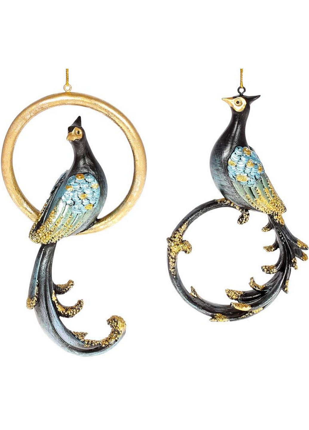 Набір 2 підвісні фігурки "Павич та Кільце" Bona (268456687)