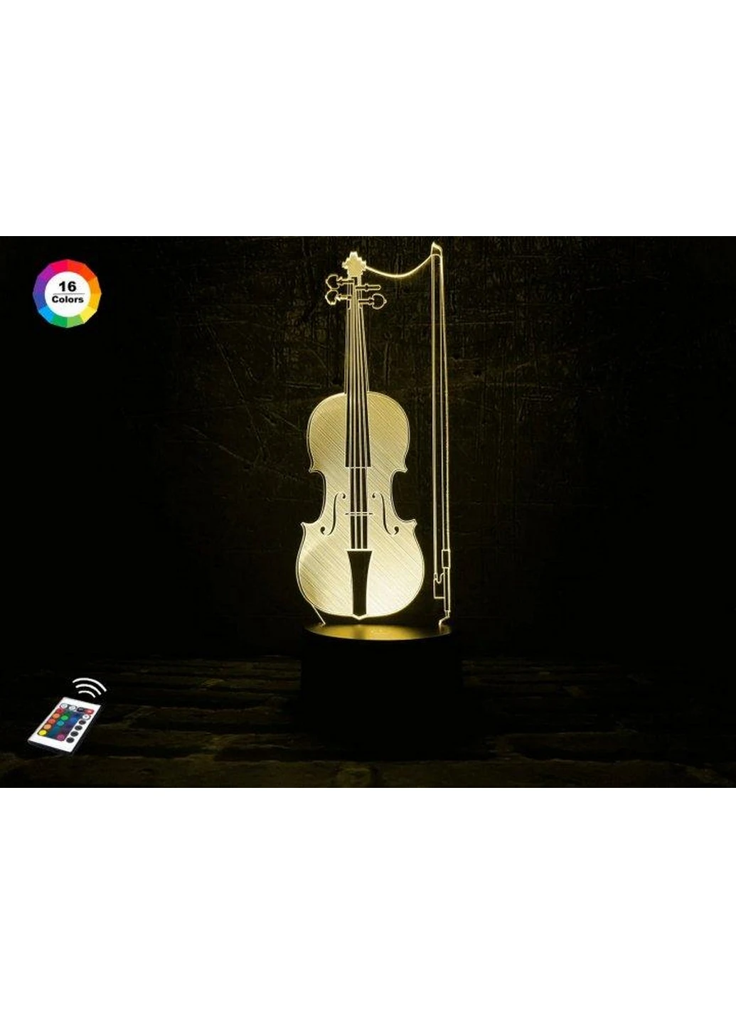 3D нічник-світильник "Скрипка" 3DTOYSLAMP (268460237)