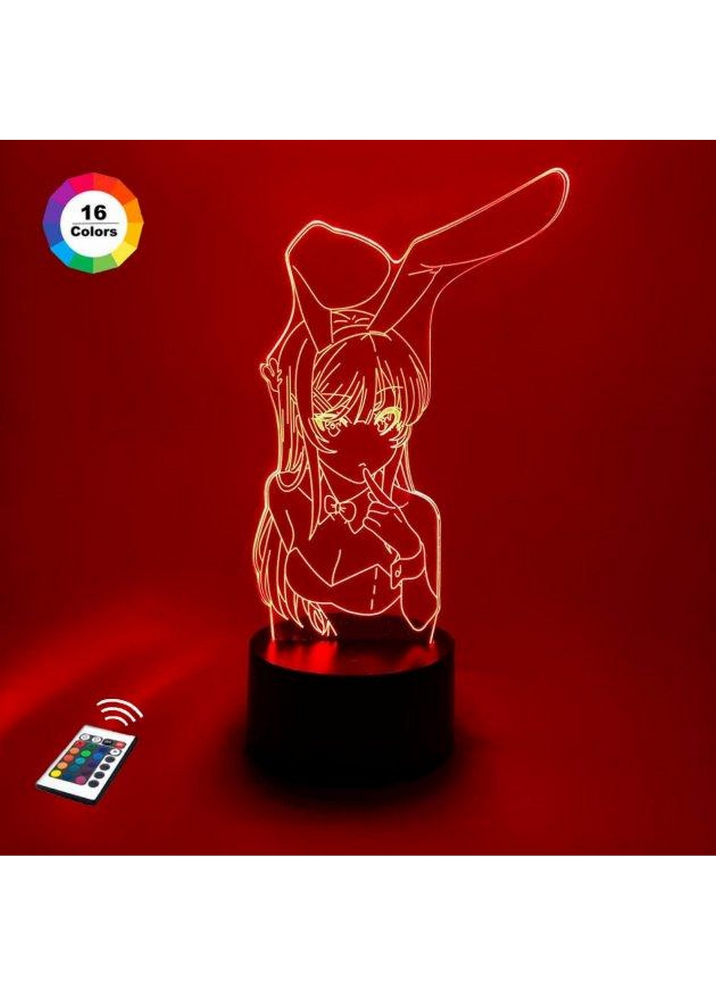 3D ночник-светильник "Маи Сакурадзима" 3DTOYSLAMP (268457455)