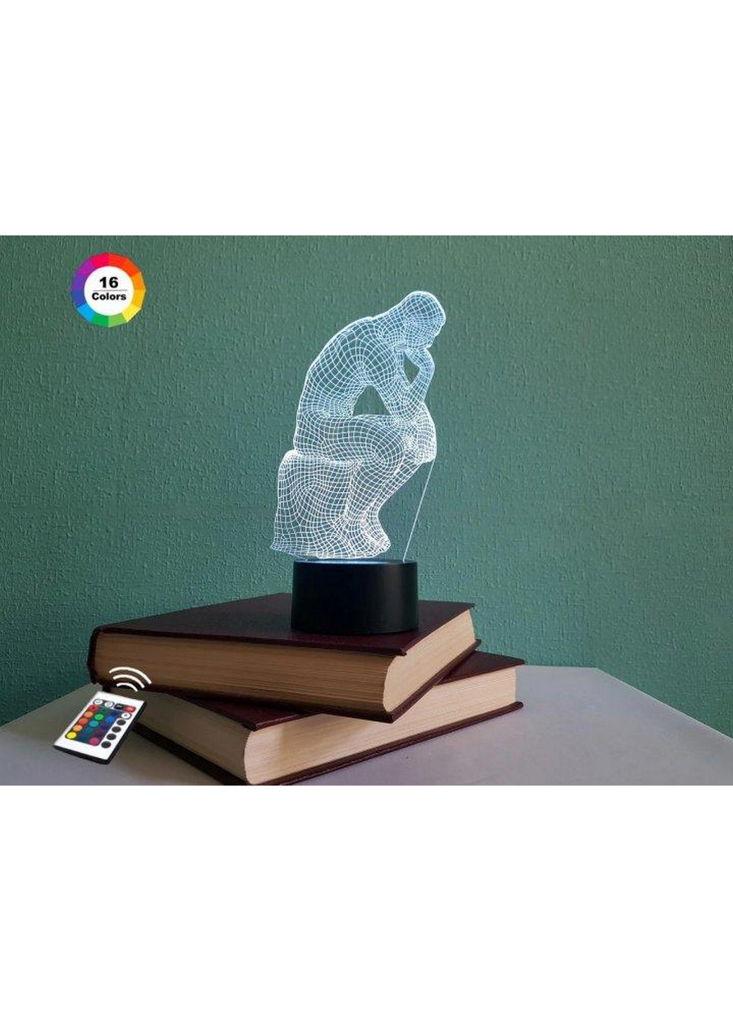 3D ночник-светильник "Мыслитель" 3DTOYSLAMP (268457446)