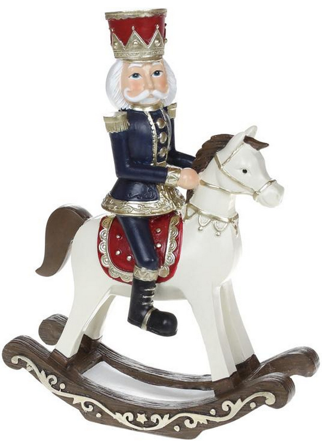 Фігура декоративна "Лускунчик на Конячку-качалці", полістоун Bona (268457742)