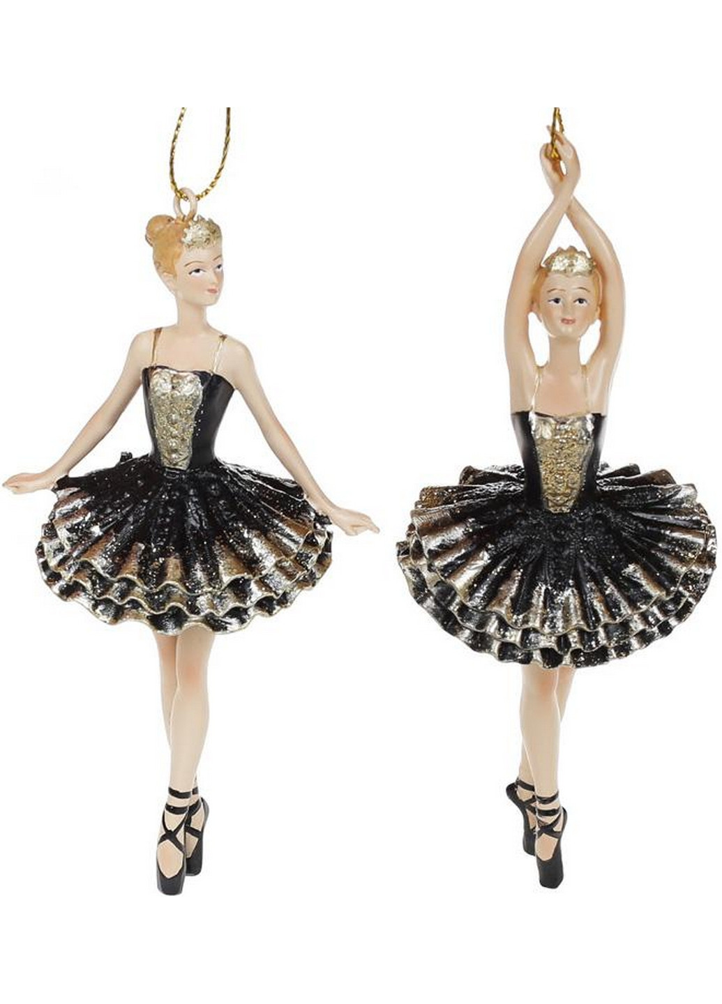 Набор 6 подвесных статуэток "Балерина", полистоун, 2 дизайна Bona (268460633)